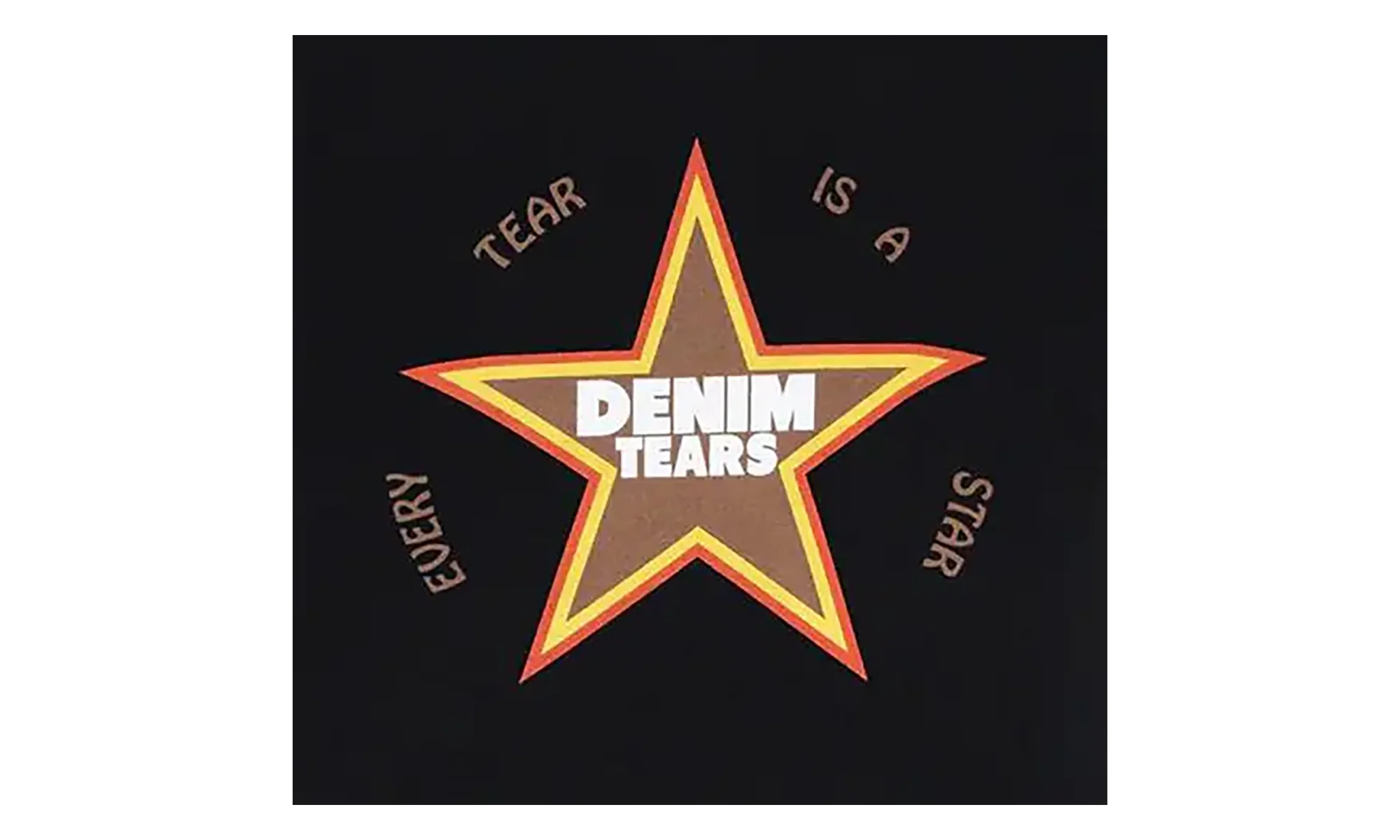 Every Tear Is A Star Tee "Black" DT405 - Image 2