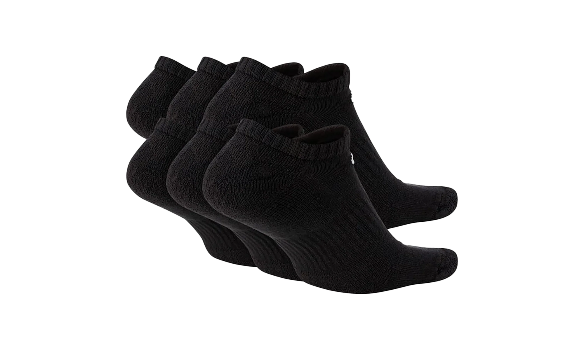 Everyday Cushioned Training No-Show Socks (6 Pairs) "Black / White" SX7675 010 - Image 2