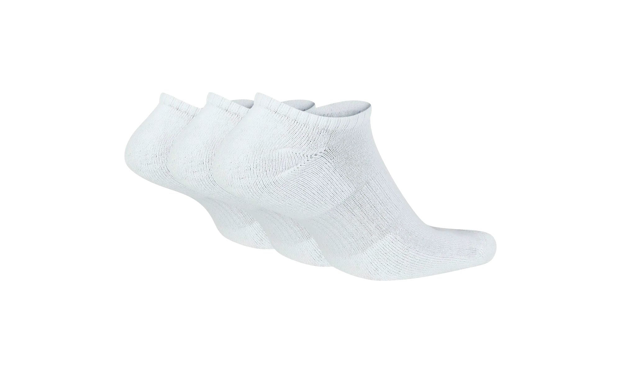 Everyday Cushioned Training No-Show Socks "White / Black - (3 Pairs)" SX7673 100 - Image 2