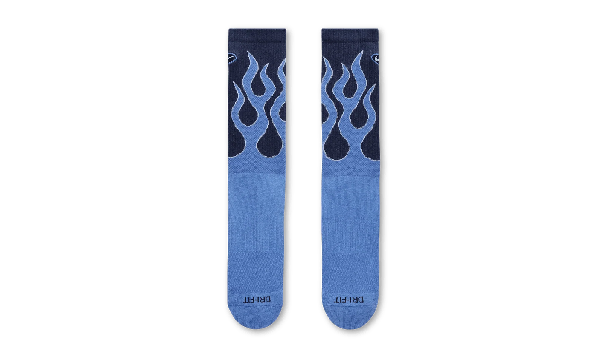 Everyday Plus Cushioned Crew Socks "Blue Flames - (1 Pair)" IB2285 410 - Image 2