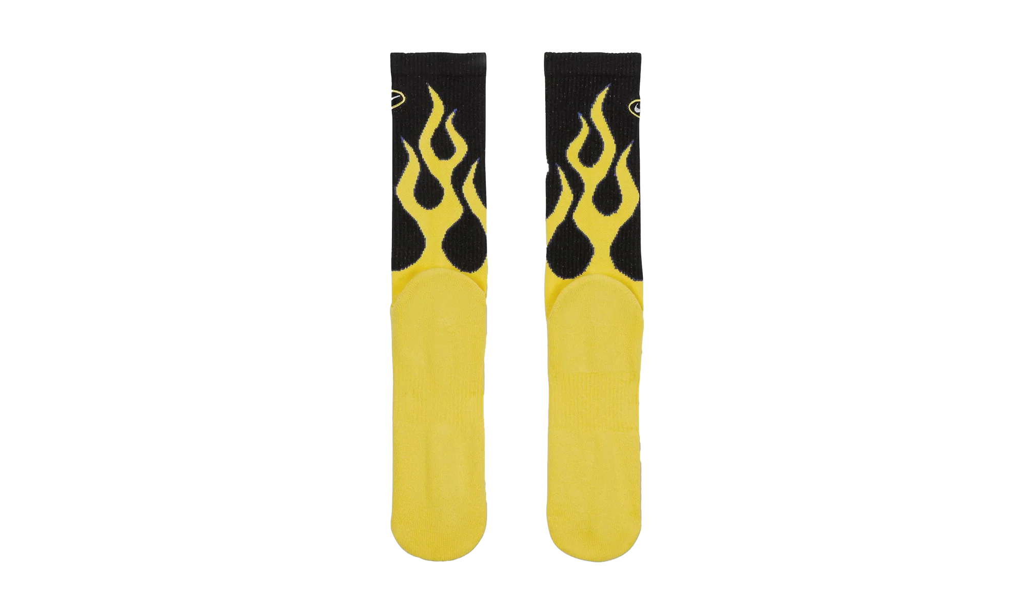 Everyday Plus Cushioned Crew Socks "Yellow Flames - (1 Pair)" IB2285 010 - Image 2