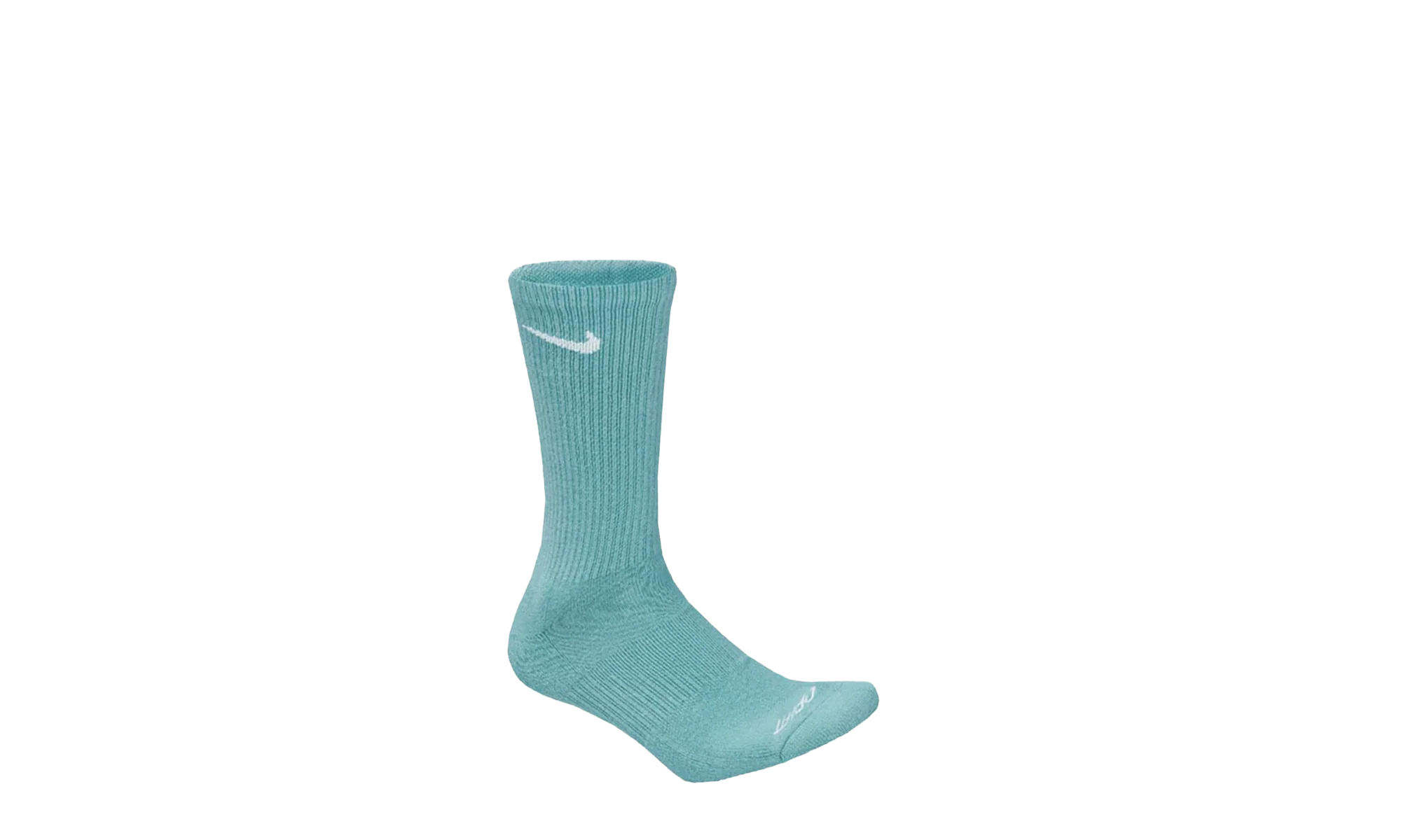 Everyday Plus Cushioned Training Crew Socks "Blues - (6 Pairs)" SX6897 937 - Image 2
