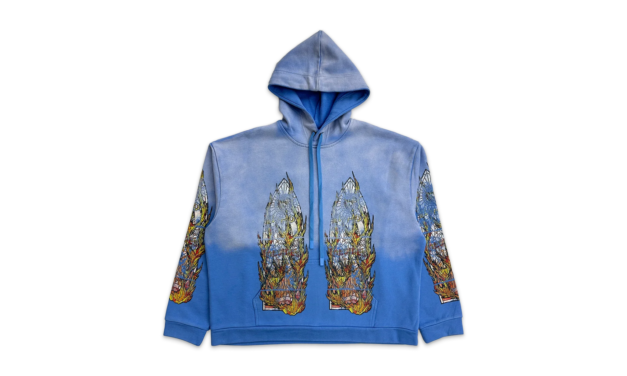 Faded Flame Glass Hooded Pullover "Blue" 00LSQL93