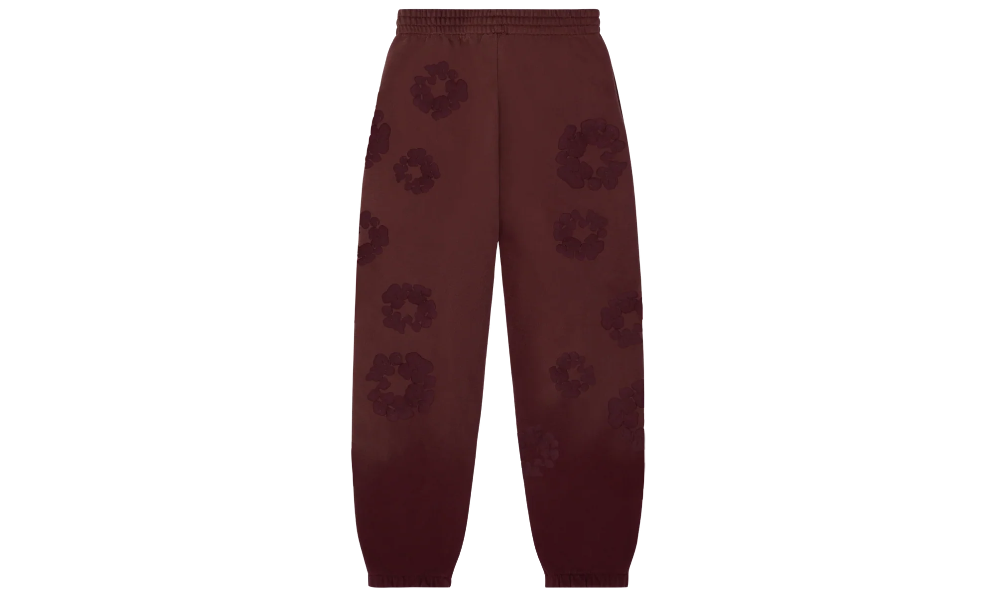 Faded Mono Cotton Wreath Sweatpants "Beet Root" DT249 - Image 2