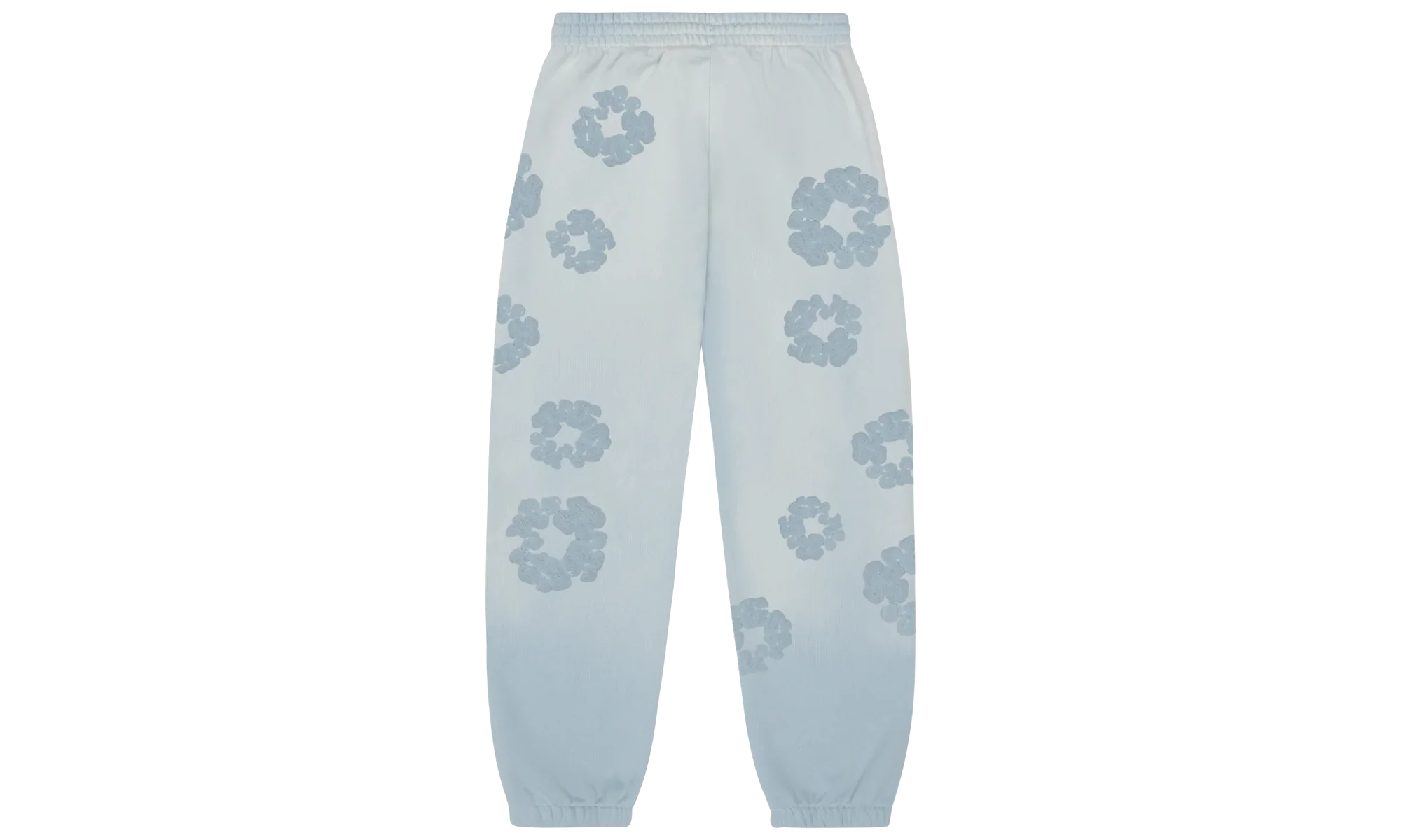 Faded Mono Cotton Wreath Sweatpants "Light Blue" DT246 - Image 2