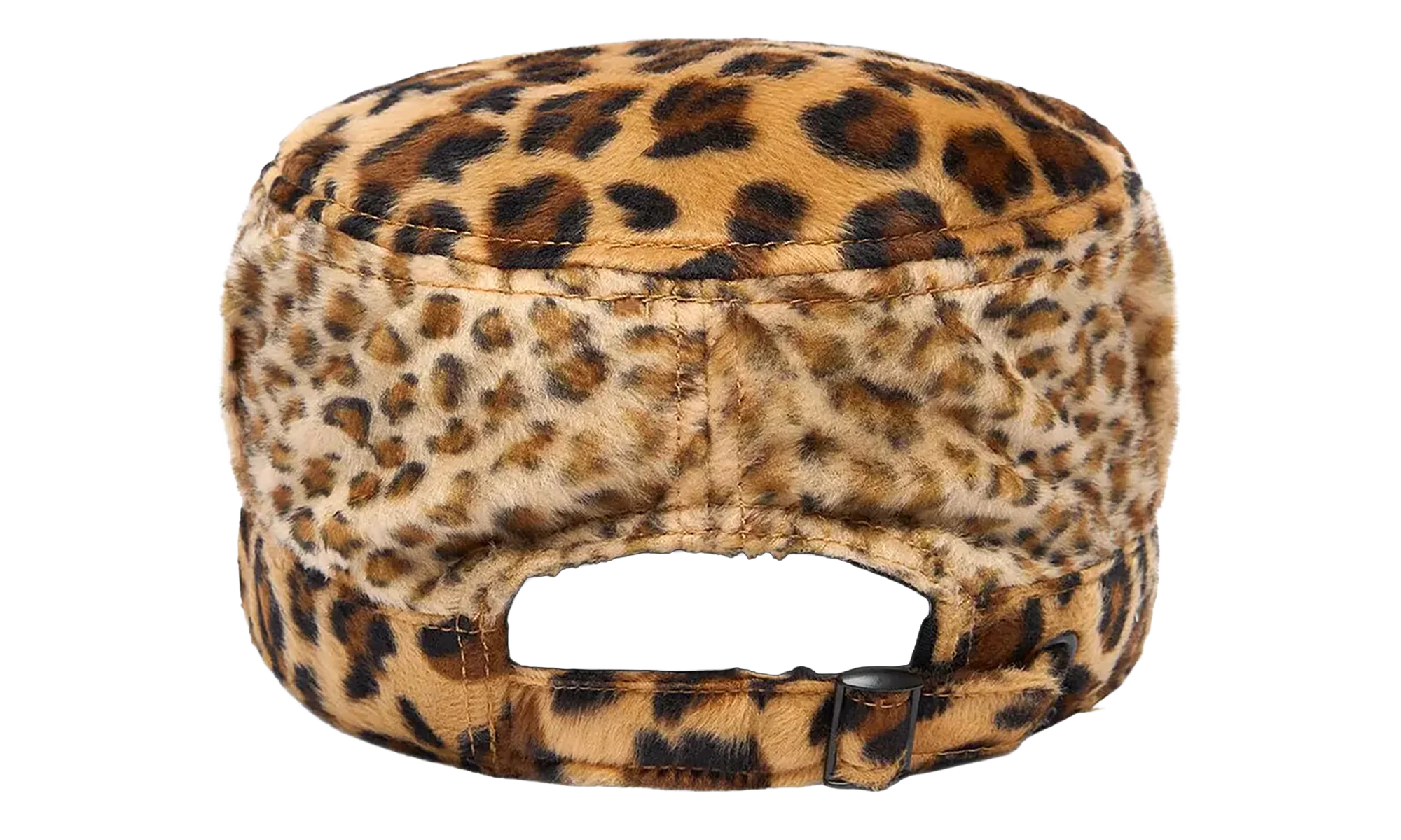 Faux Fur Giraffe Print Cap "Multicolor" DT472 - Image 2