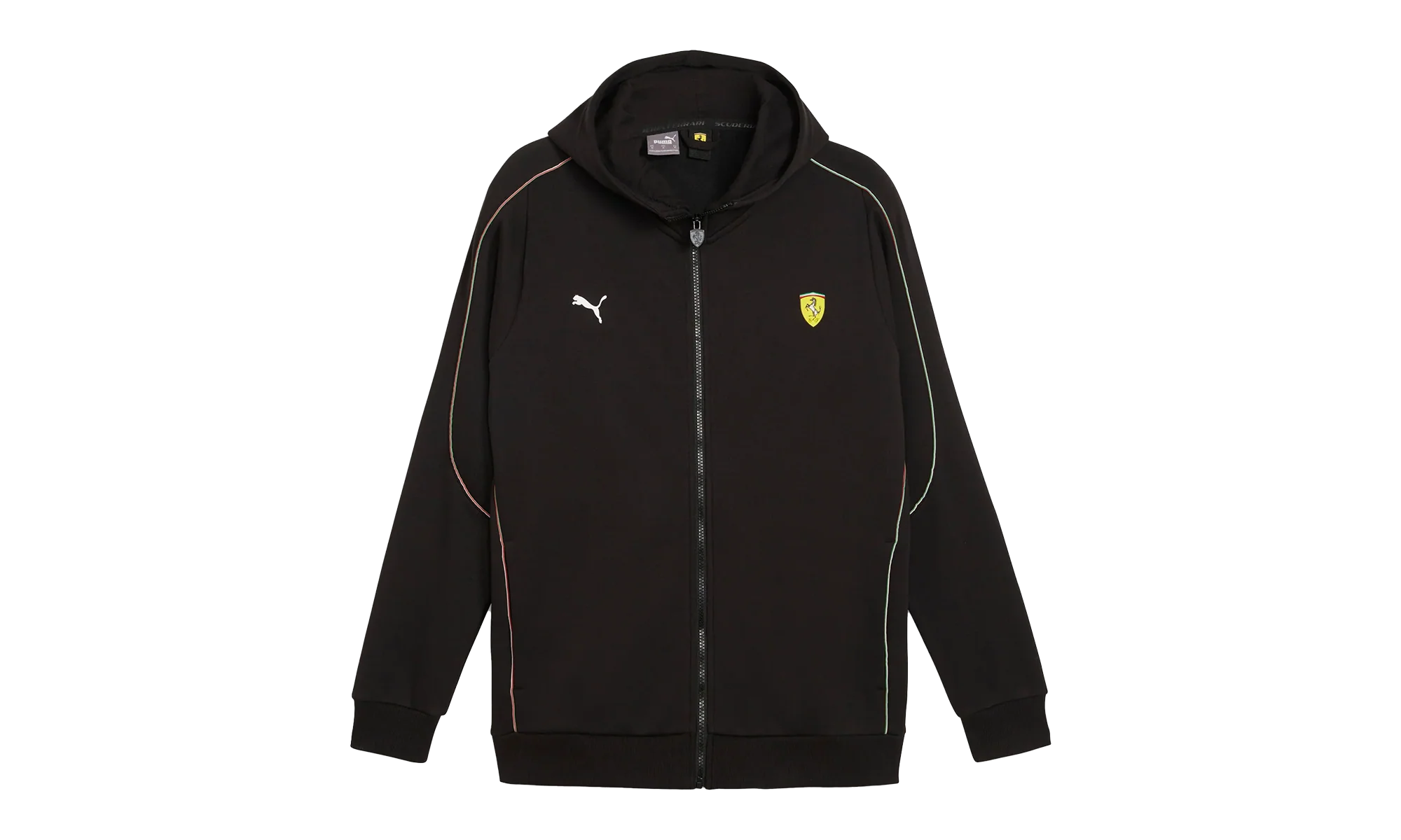 FERRARI RACE HOODED SWEAT JACKET "Puma Black" 623797 01