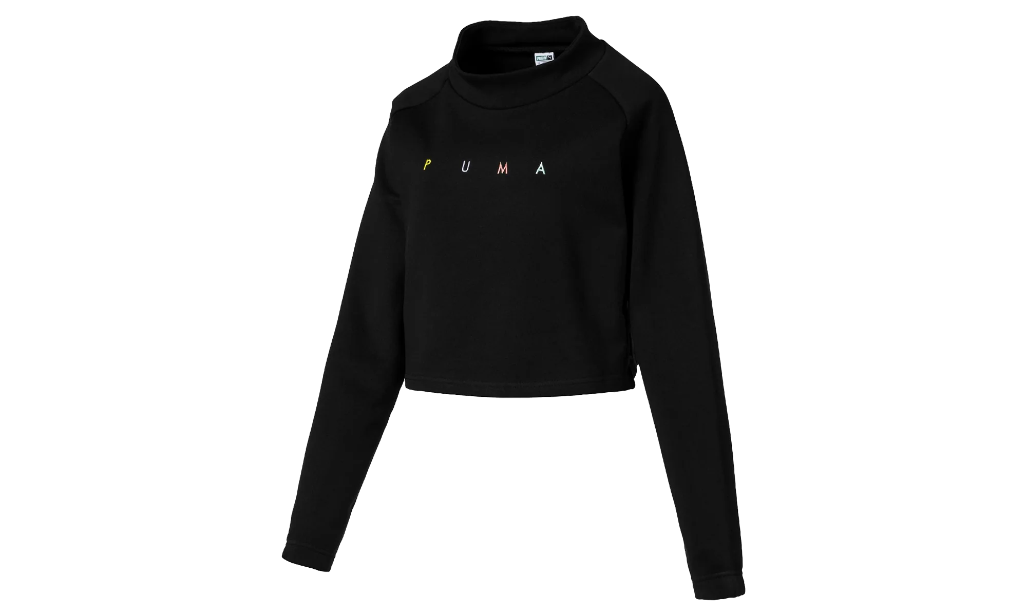 FIERCE CAT CROPPED CREW WMNS "Cotton Black" 578947 01