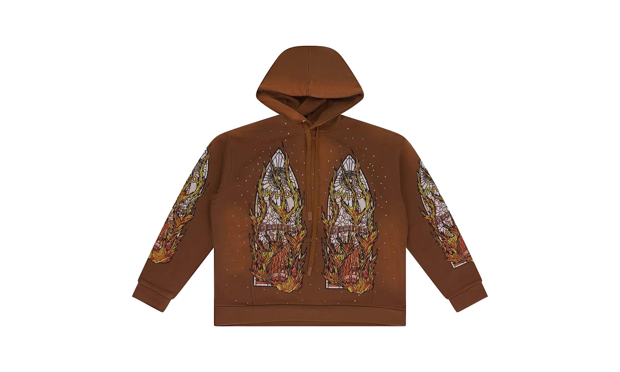 Flame Glass Hoodie "Brown" 11100190031AW23