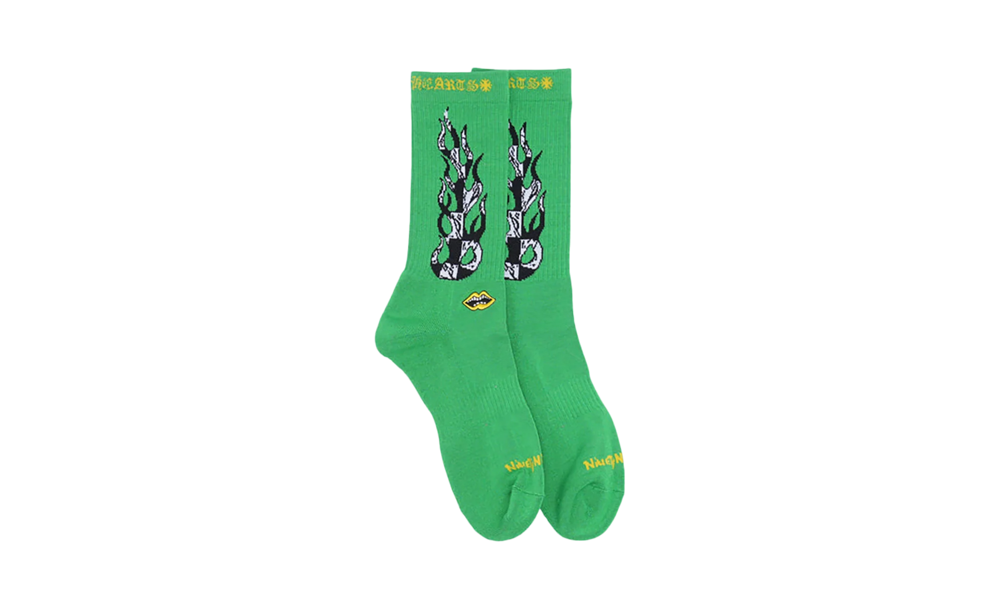 Flame Socks (1 Set) "Matty Boy - Green" CHRM0590