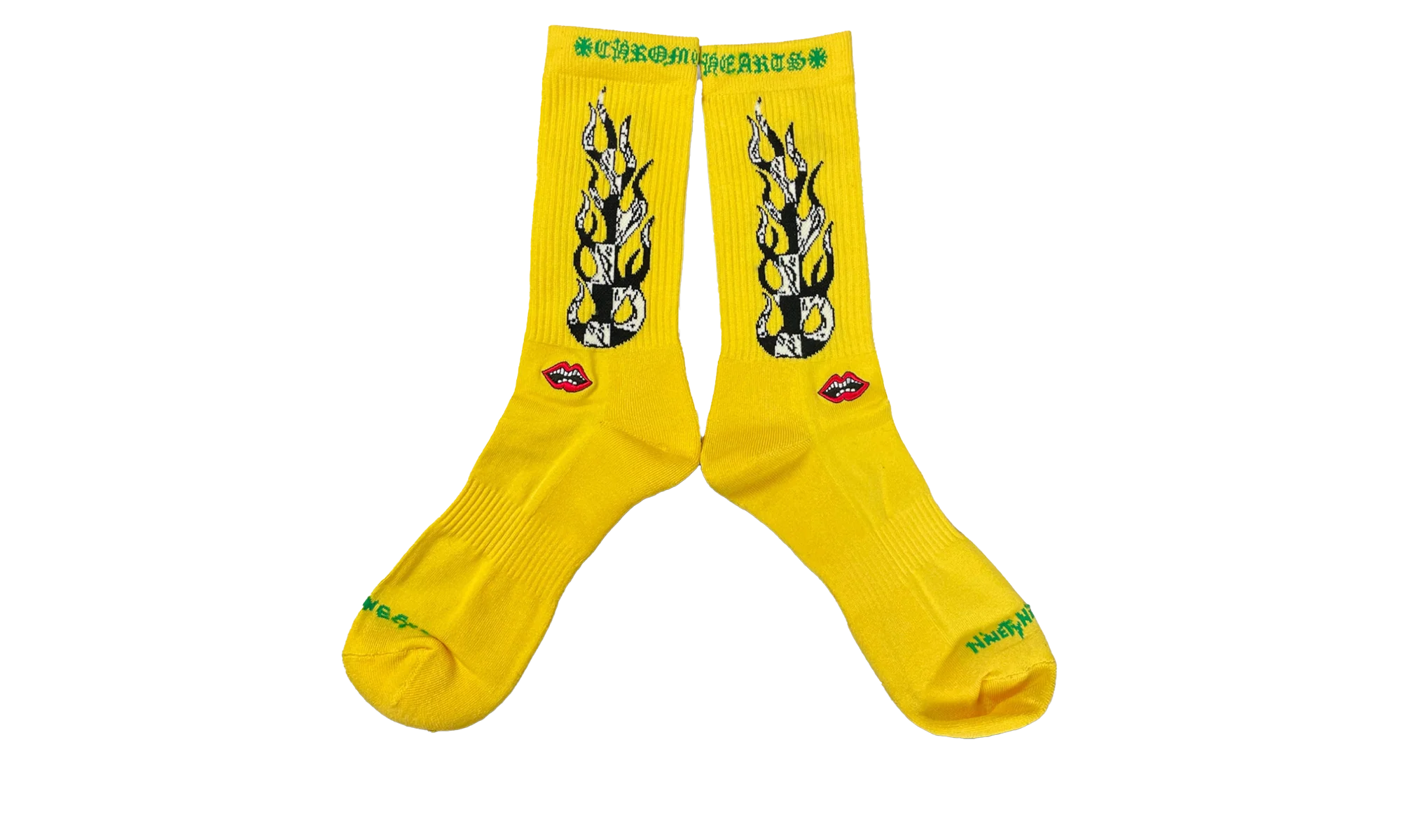 Flame Socks (1 Set) "Matty Boy - Yellow" CHRM0581