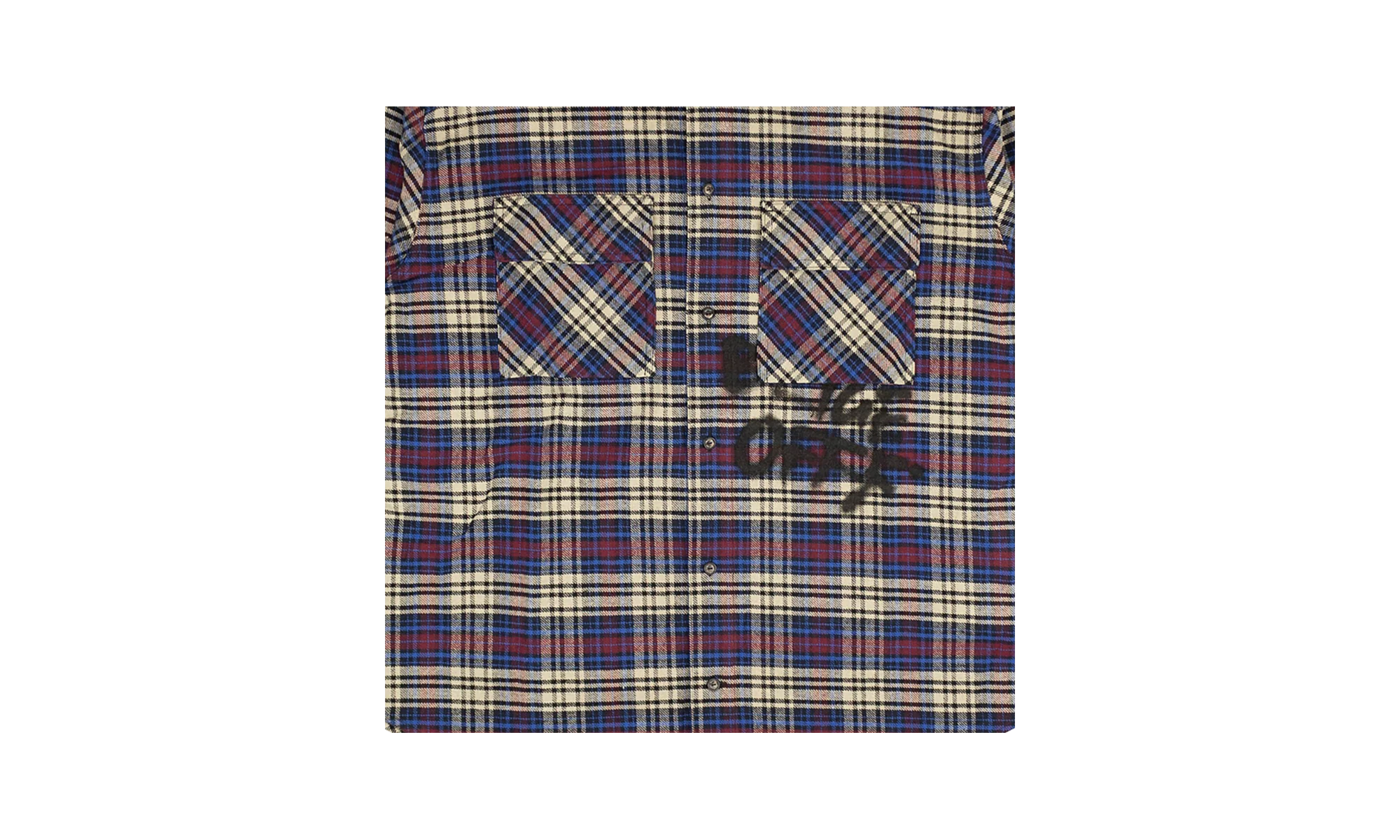 Flannel Check Shirt "Blue" 82NGG OW 1536 - Image 2