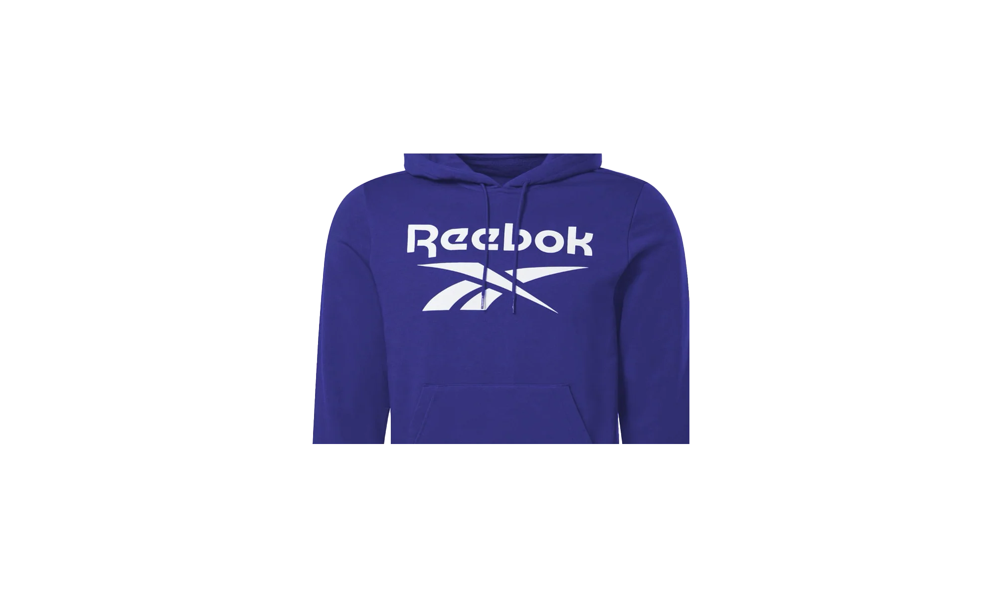 Fleece Hoodie "Identity Big Logo - Blue" H60069 - Image 2