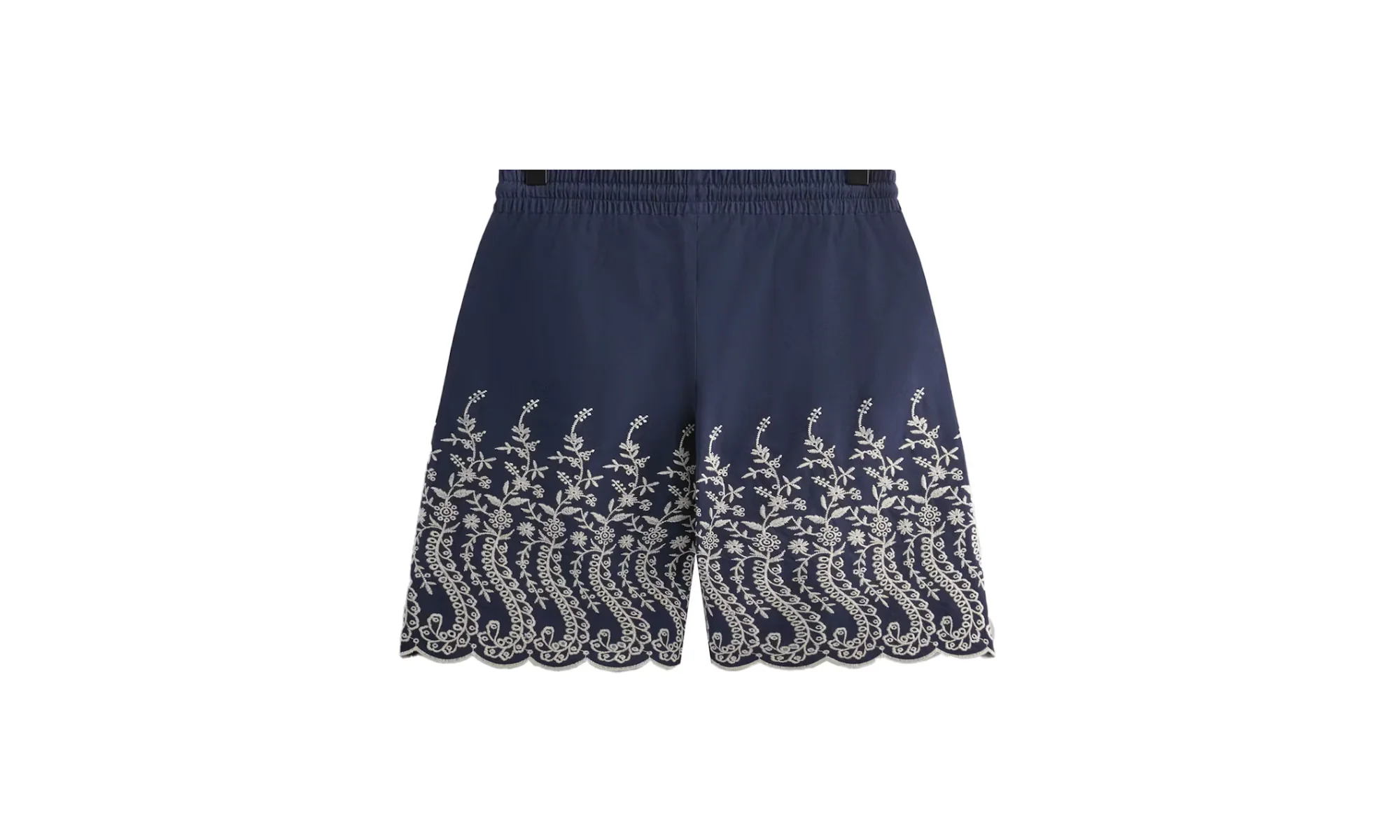 Floral Eyelet Lewis Short "Navy" KHM060594 5033 - Image 2