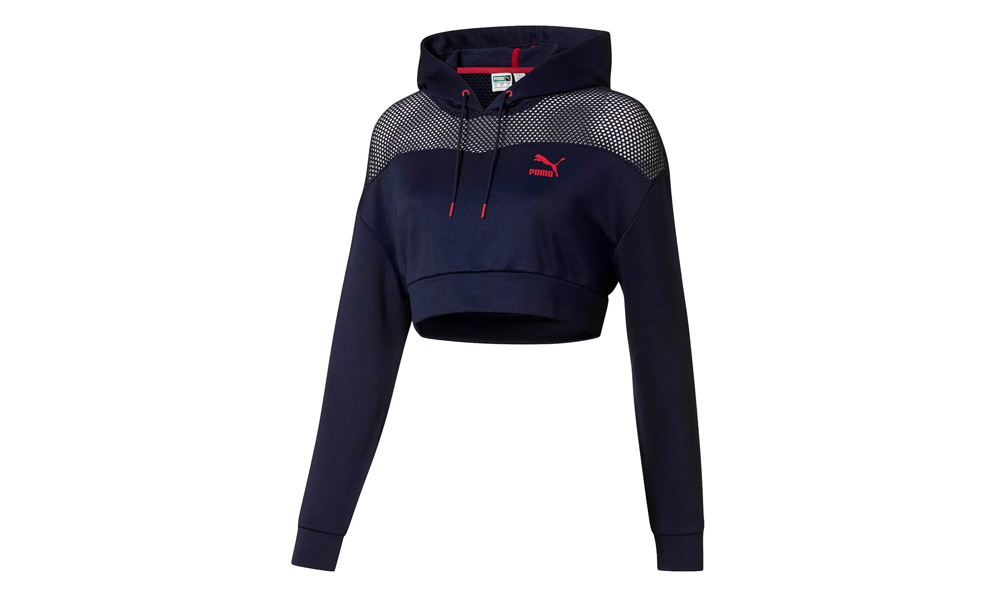 FLOURISH CROPPED HOODIE WMNS "Peacoat / Cerise" 579243 01