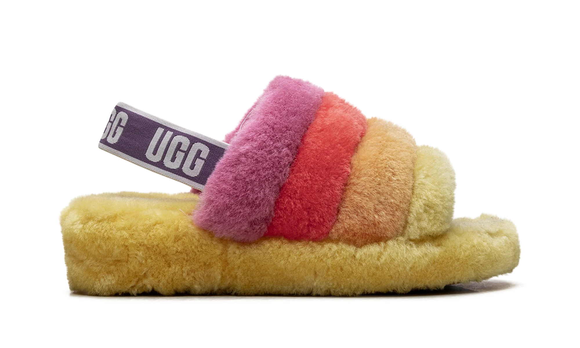 Fluff Yeah Slide WMNS "Rainbow Yellow" 1097169 PRYW - Image 6