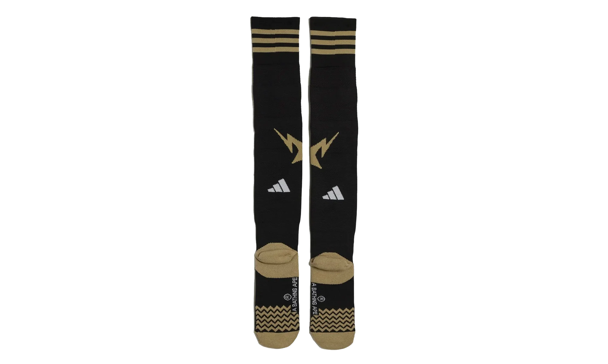 Football Socks "Bape - Black" KB2209 - Image 2