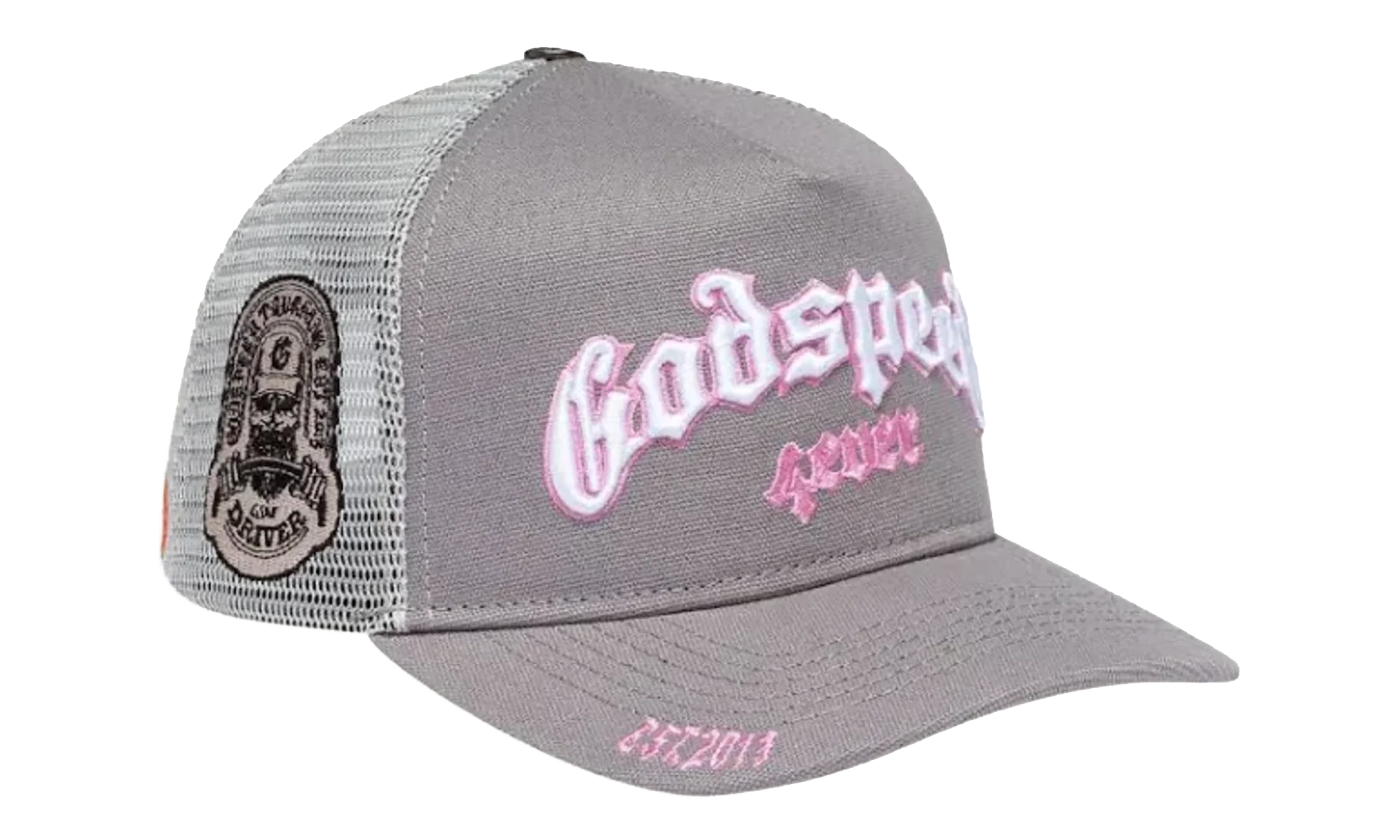 Forever Trucker Hat "Grey / Pink" GS019 - Image 2