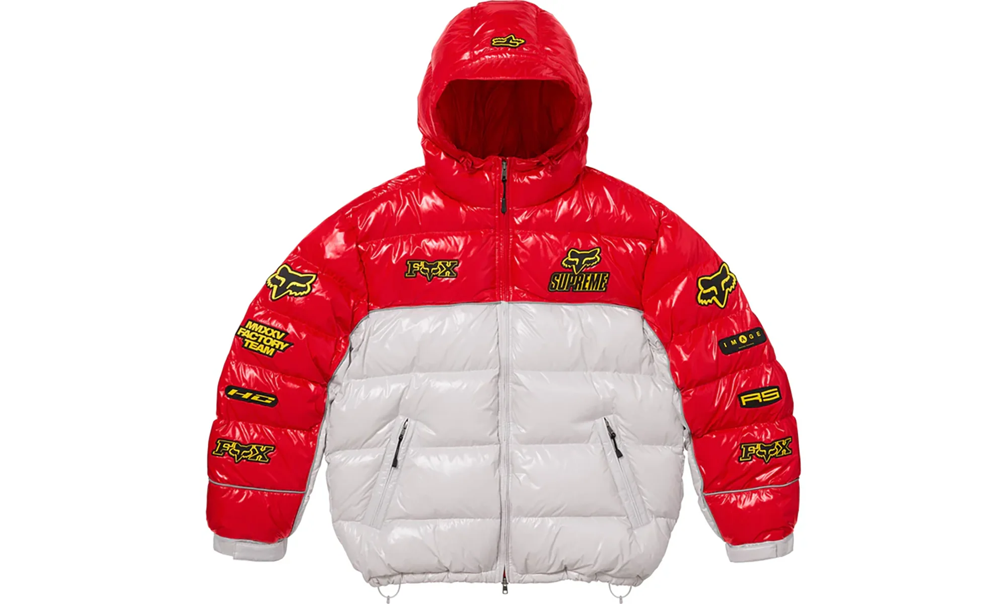 Fox Racing® Shiny Down Puffer Jacket "FW25 - White" SU26244