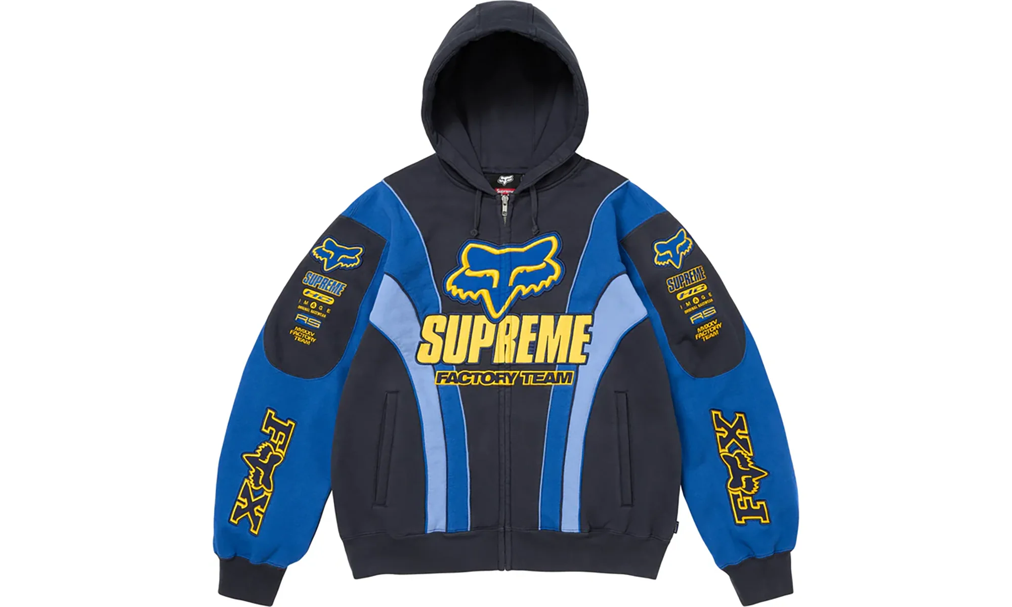 Fox Racing® Zip Up Hooded Sweatshirt "FW25 - Navy" SU26220
