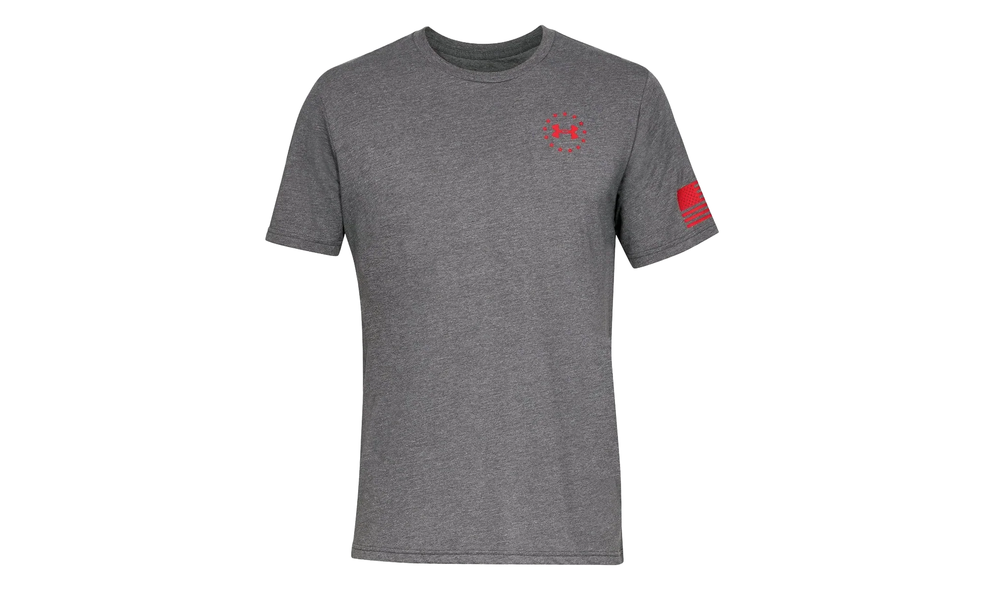 Freedom Flag T-Shirt "Charcoal Medium Heather / Red" 1333350 019 - Image 3
