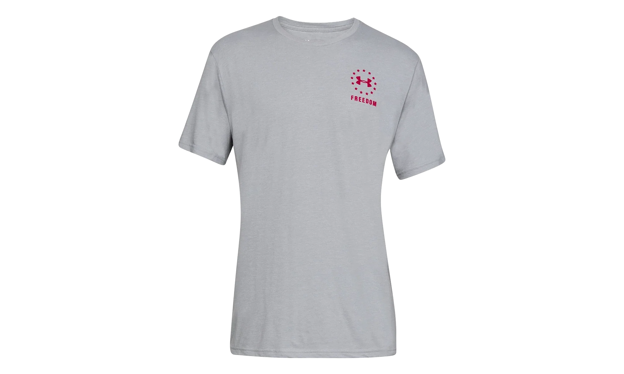 Freedom Left Chest Live T-Shirt "Steel Medium Heather / Red" 1330059 035 - Image 3