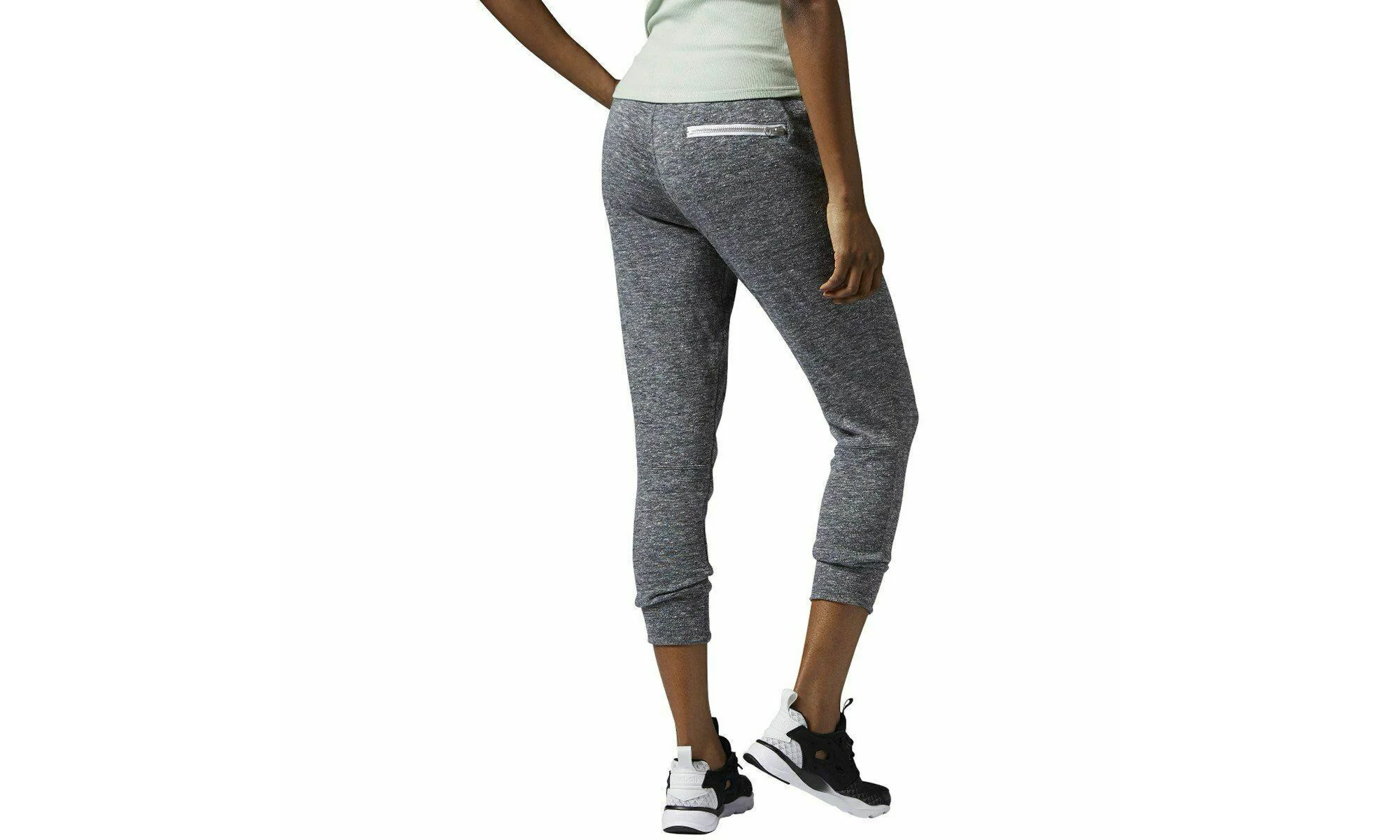 French Terry Trend Sweat Pant WMNS "Dark Grey Heather" AJ3789 - Image 2