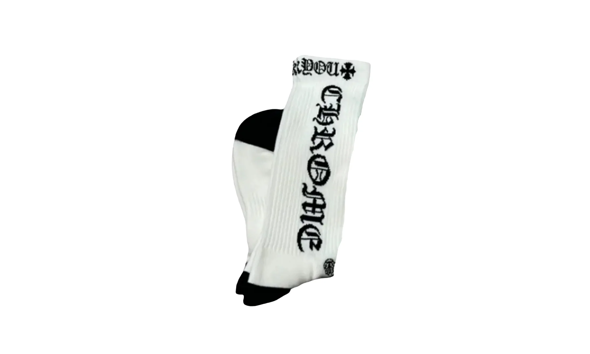 Fuck You Logo Socks (1 Set) "White / Black" CHRM0603 - Image 2