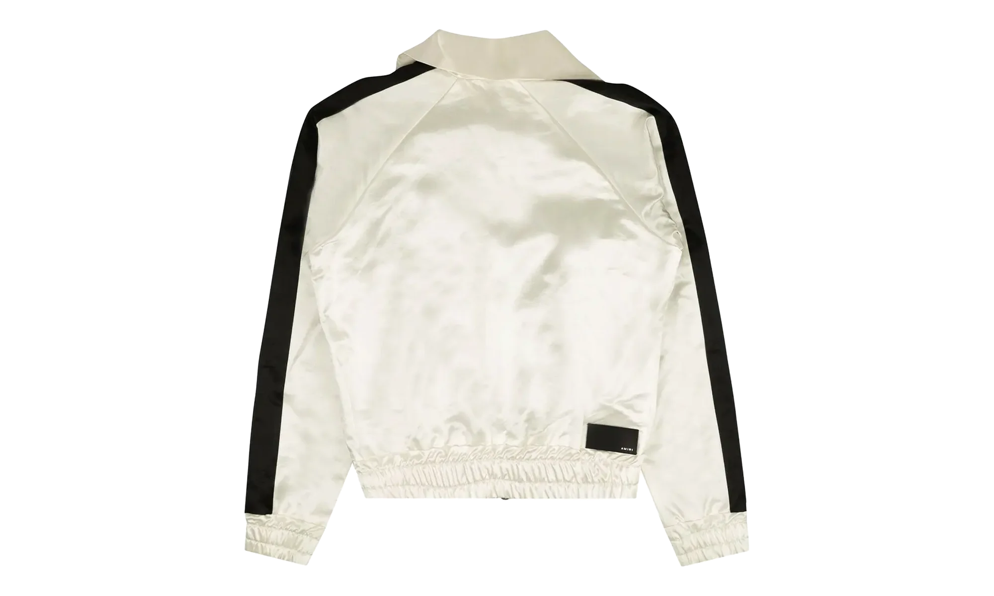 Full Zip Satin Track Jacket "White" MJT001 111 WHIT - Image 2