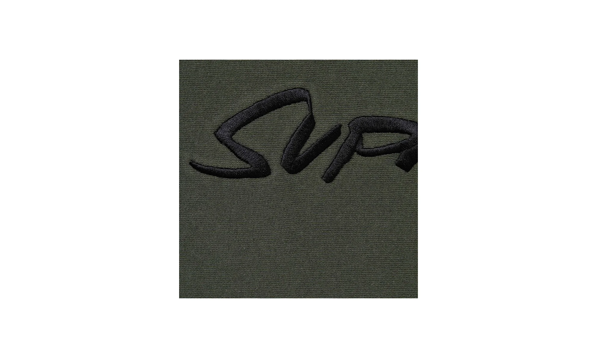 Futura Hooded Sweatshirt "Dark Olive" SU26379 - Image 2