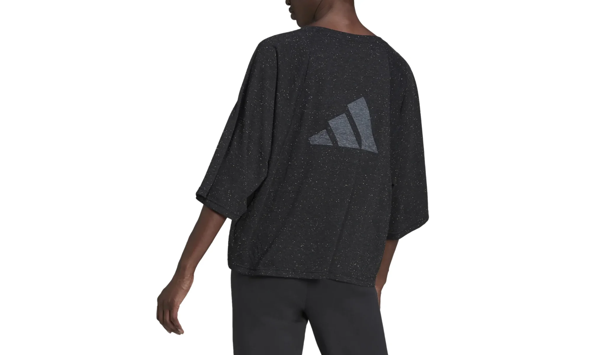 Future Icons Winners 3.0 Loose Fit T-shirt WMNS "Black" HA5366 - Image 2