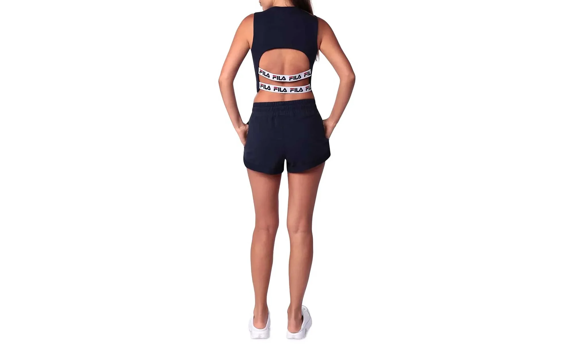 Gabriella Knit Short WMNS "Peacoat White" LW016187 410 - Image 2