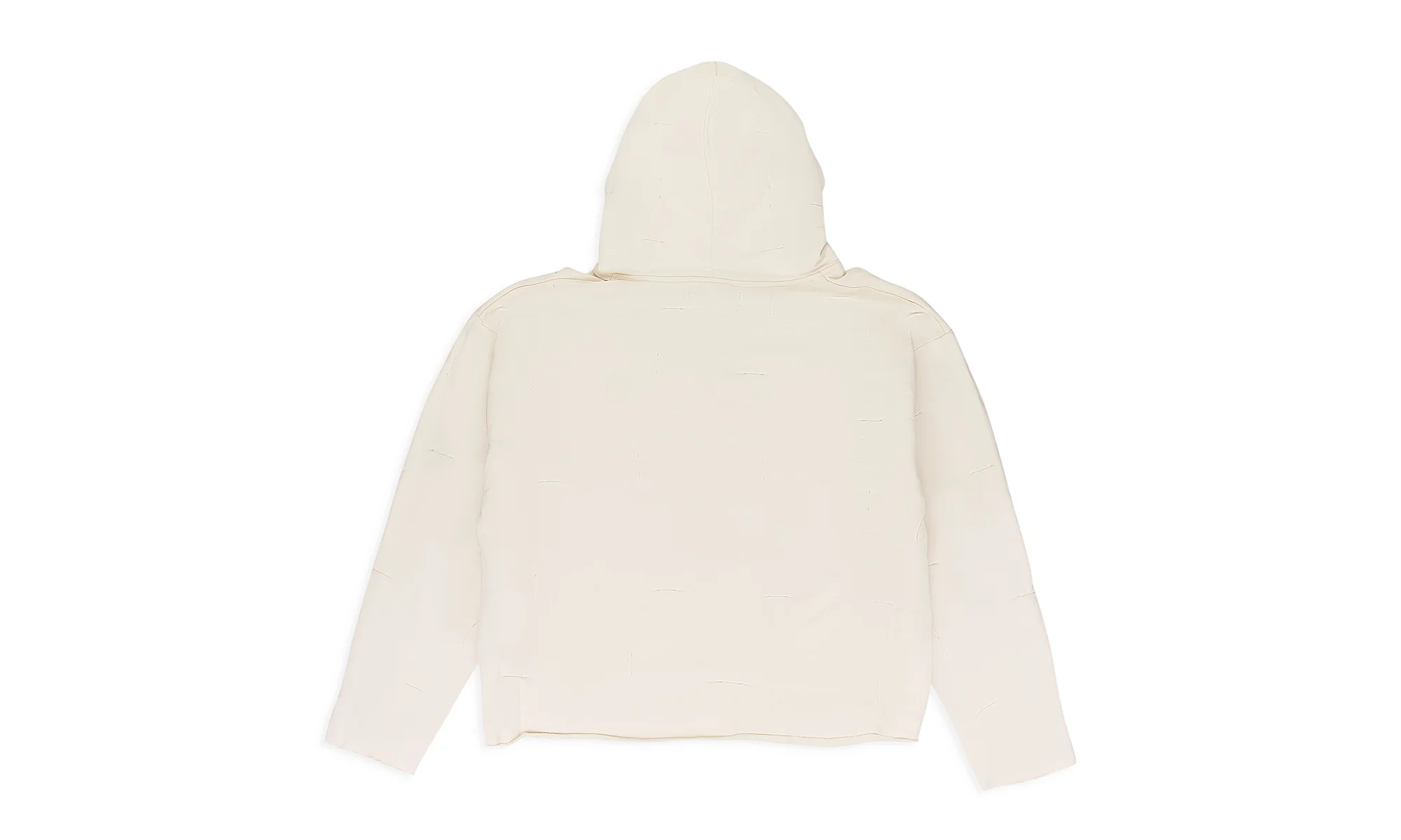 GATHERED DUOFLY PULLOVER HOODIE "IVORY" WDWMHDS 0068 - Image 2