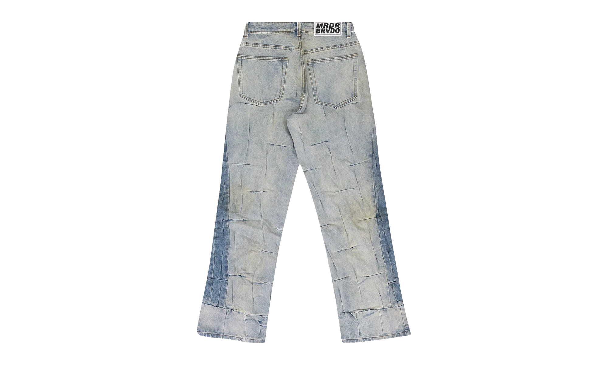 Gathered Straight-Fit Jeans "Blue" 11200520008 - Image 2