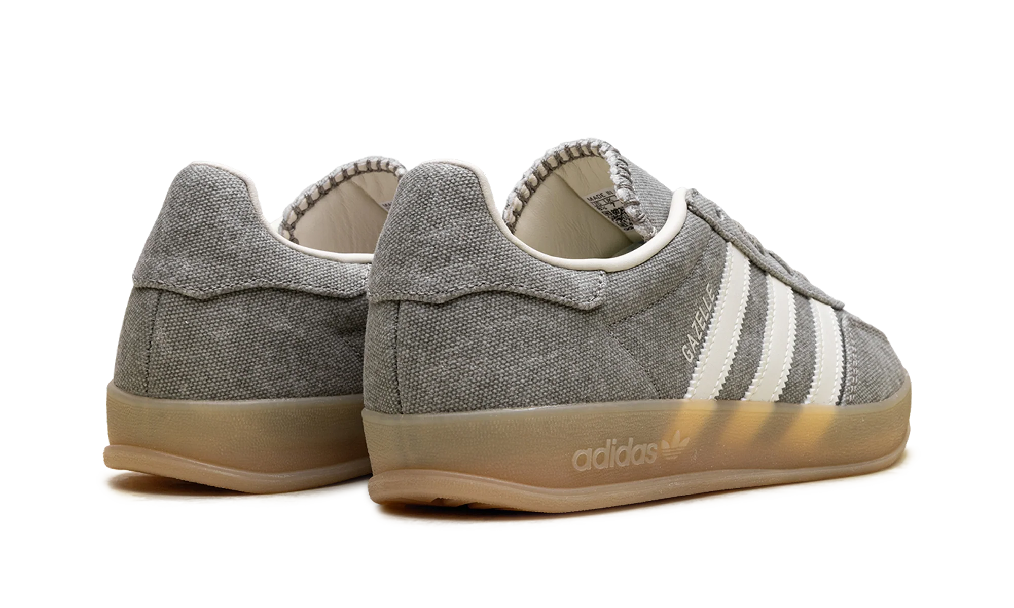 Gazelle Indoor WMNS "Silver Pebble Off White Canvas" IH7033 - Image 3