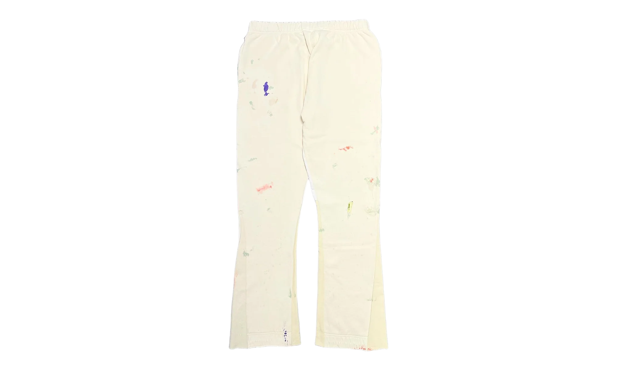 GD Logo Paint Splatter Flare Sweatpants "Cream Black Multi" GDGLFSC - Image 2