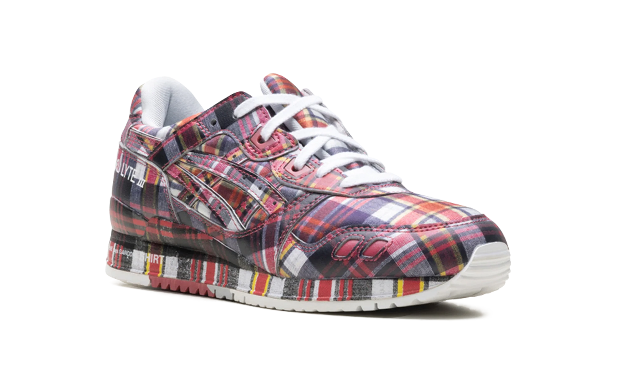 Gel-Lyte 3 07 Remastered "Comme des Garçons SHIRT Red Plaid" 1203A824 600 - Image 4