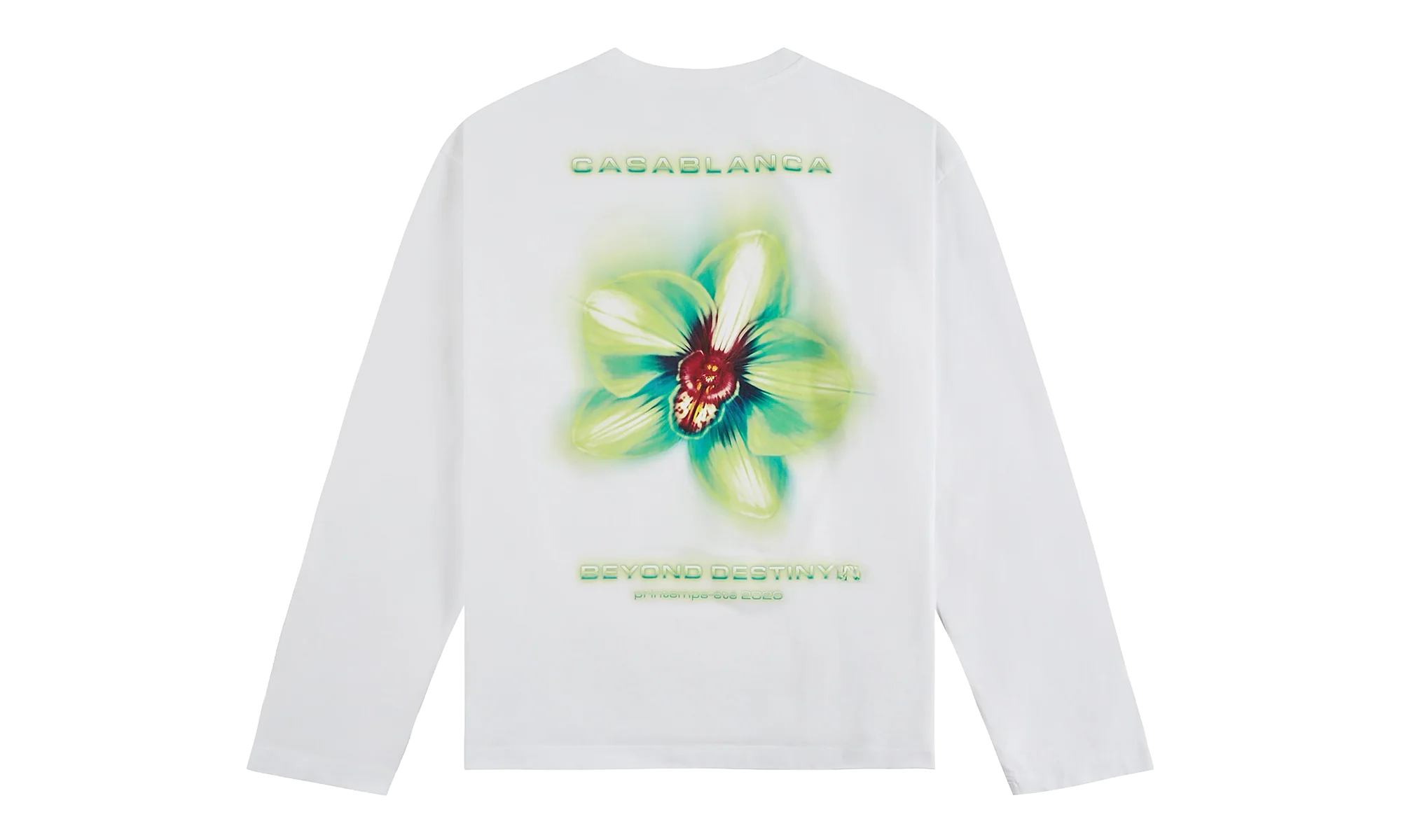 Glitch Orchid Long Sleeve T‑Shirt "White" M P26 JTS 062 02 - Image 2