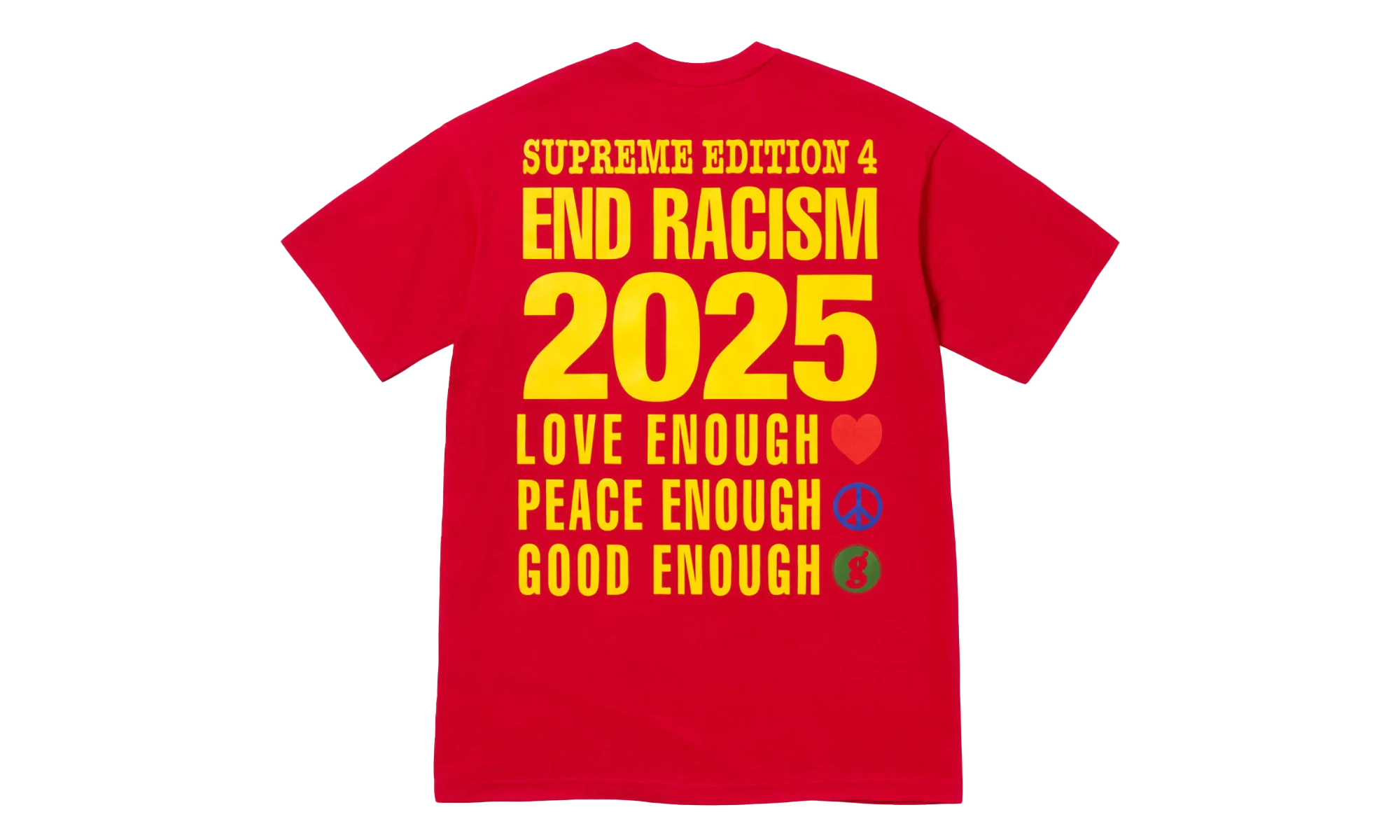 GOODENOUGH End Racism Tee "SS25 - Red" SU25523 - Image 2