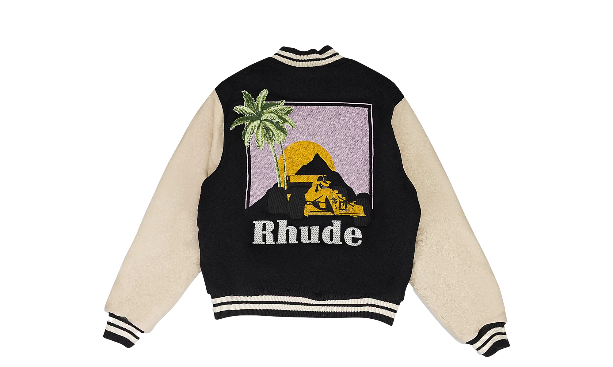 Gp Varsity Jacket "Black/Cream" RHSS24JA29862273 BLC - Image 2