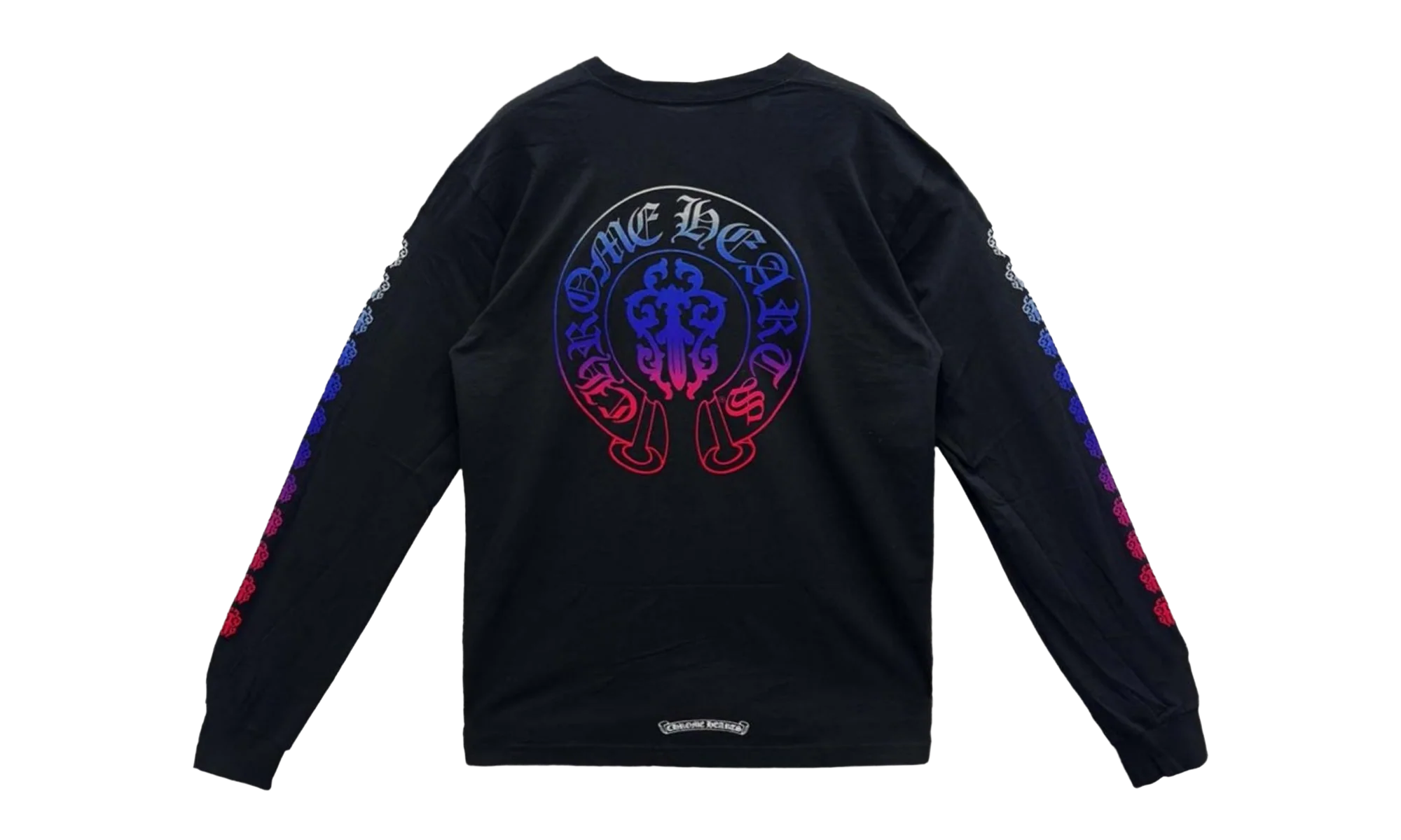 Gradient Dagger Horseshoe Long Sleeve Tee "Black" CHRM0789 - Image 2