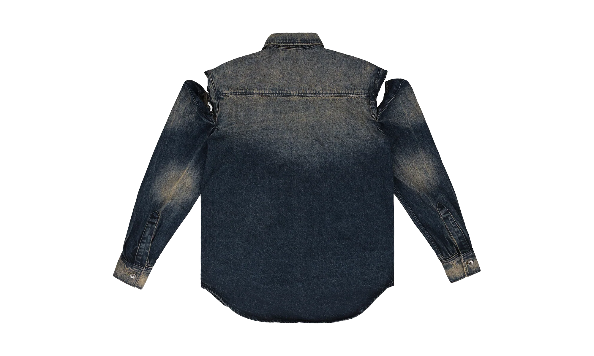 Gradient Winged Logo Button-Down Shirt "Indigo" 1110240010SS24 - Image 2