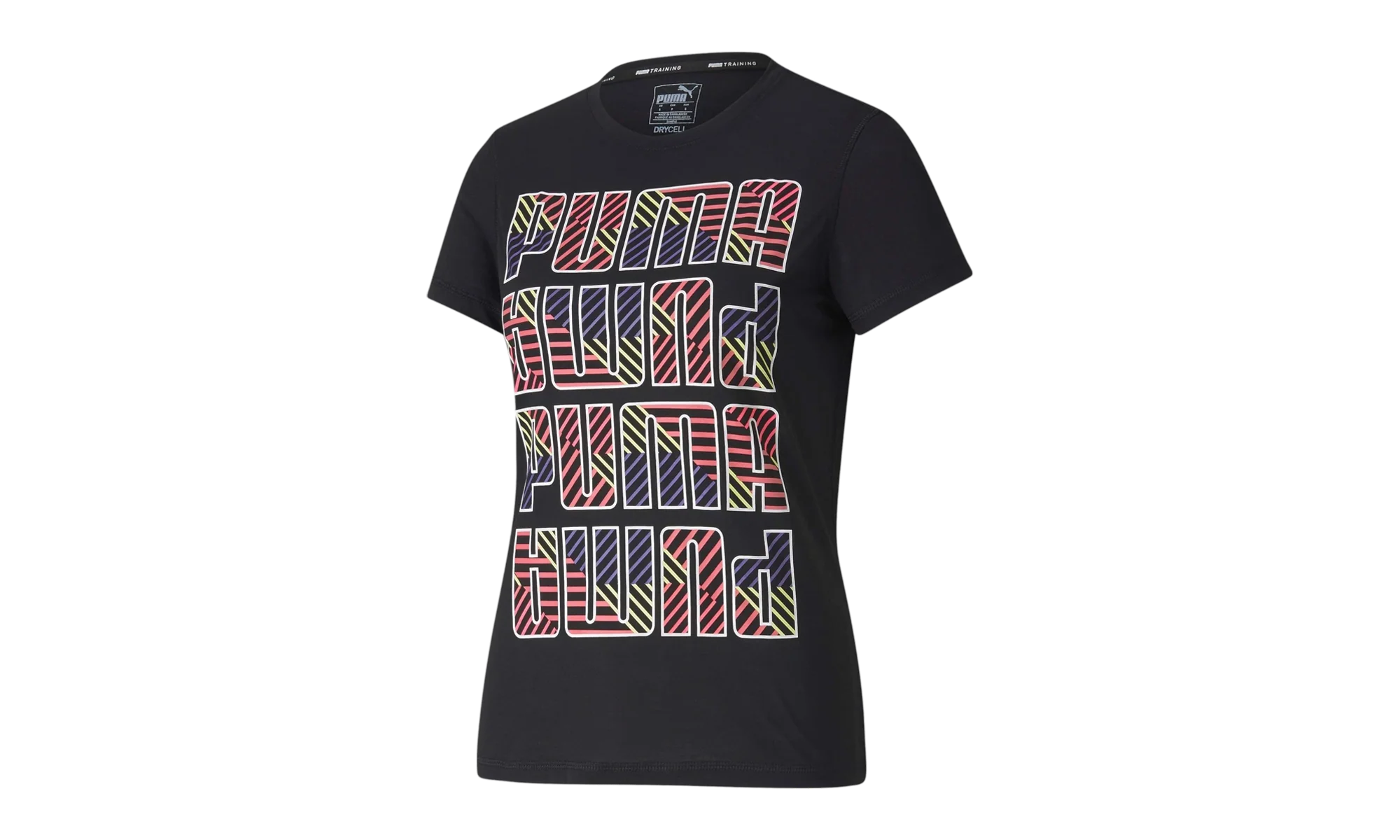 GRAPHICS CREW TEE WMNS "Puma Black / Q2 Seasonal Print" 518969 08