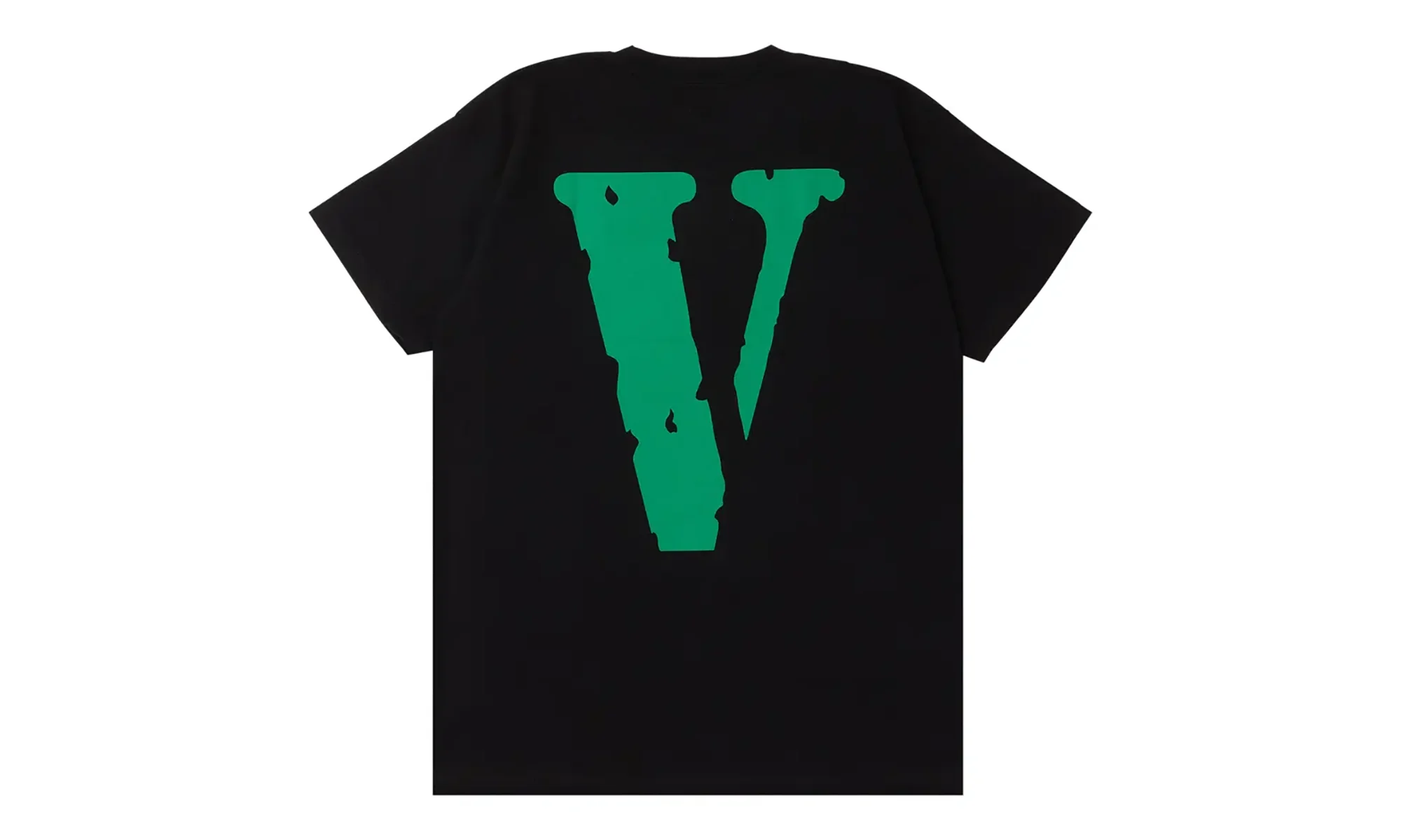 Green Weed Leaf SS Tee "Black" 7A45206A - Image 2