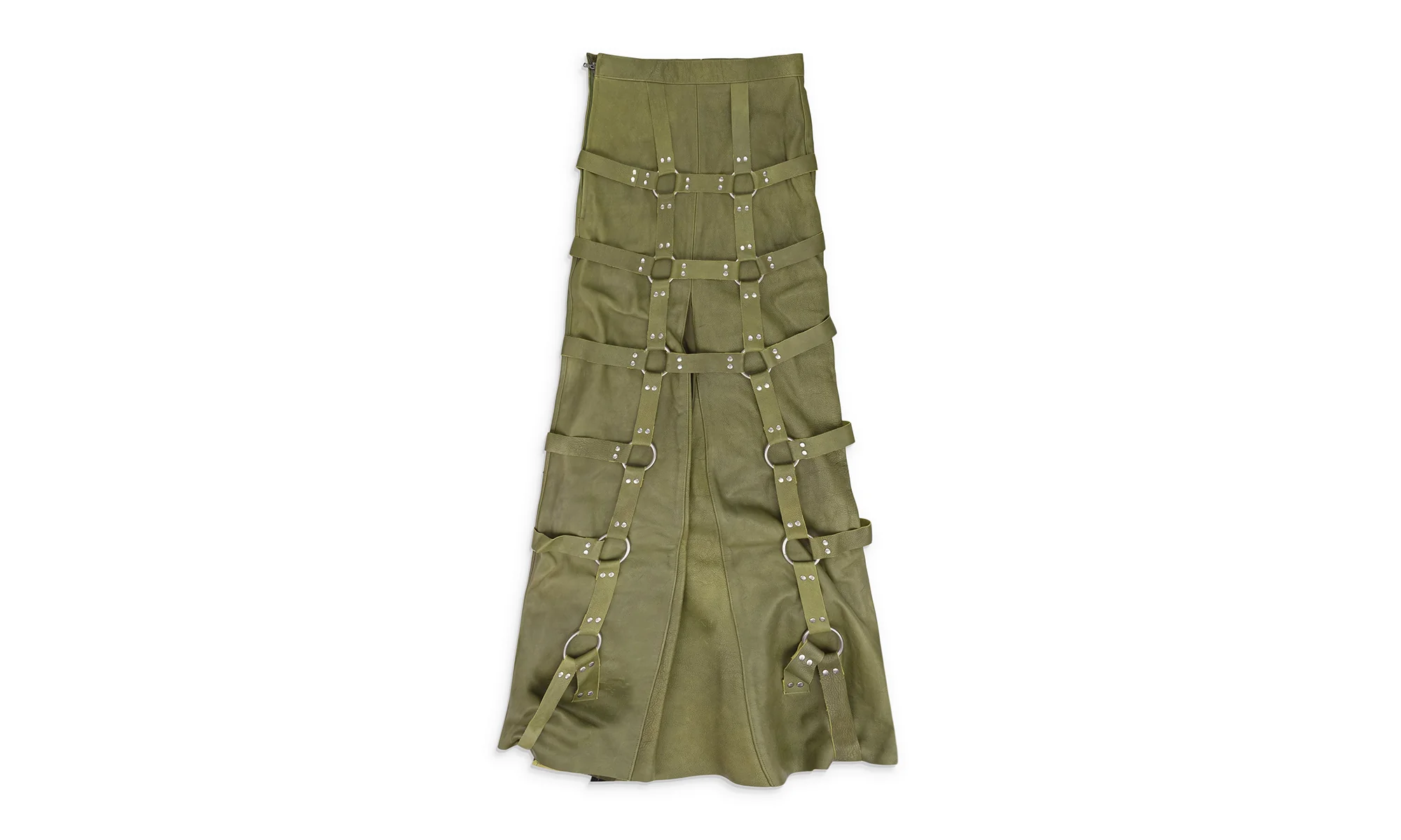 GRID BONDAGE MAXI SKIRT "Green" WDWWBTM 0010 - Image 2