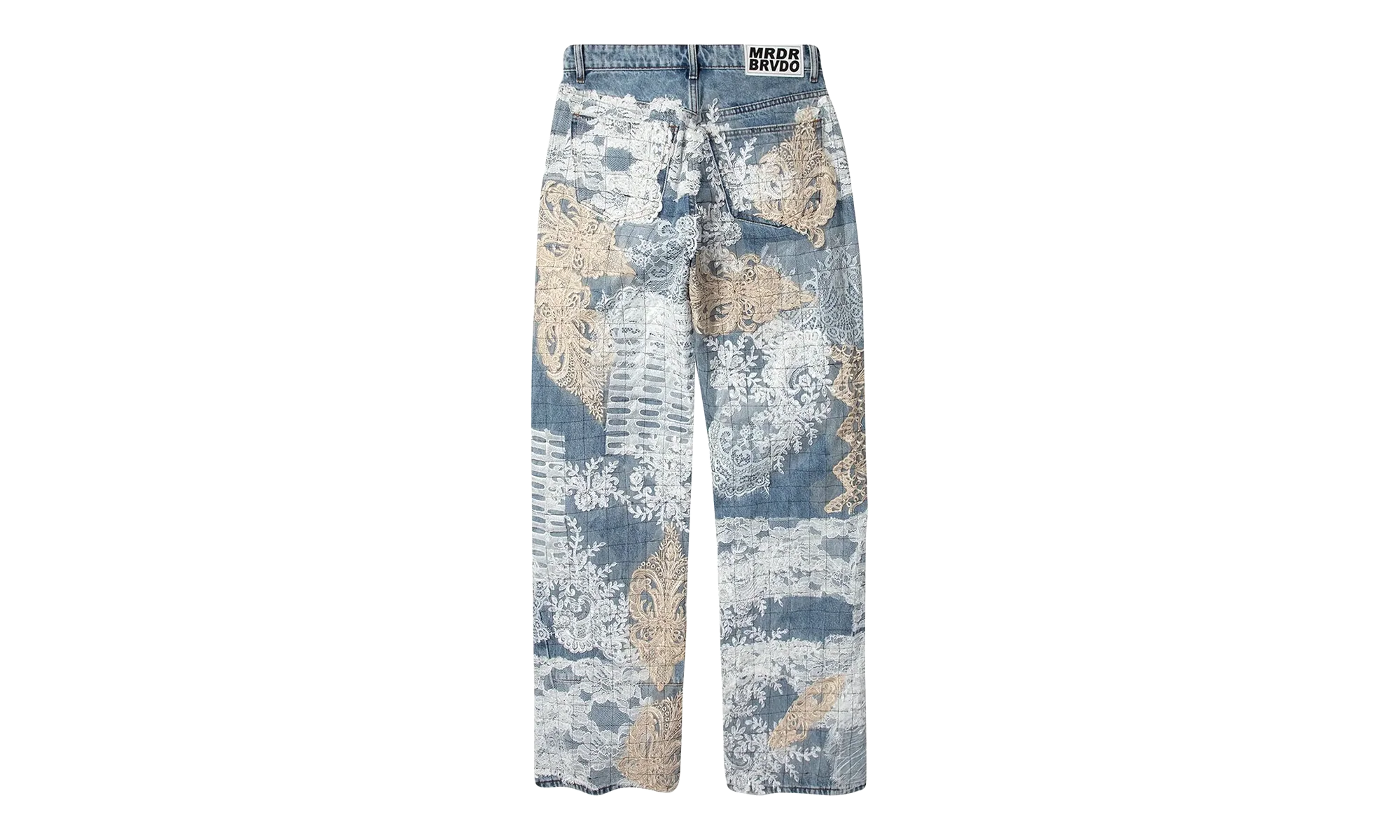 Grid Lace Denim "Sky" WDWFW23007 SKY - Image 2