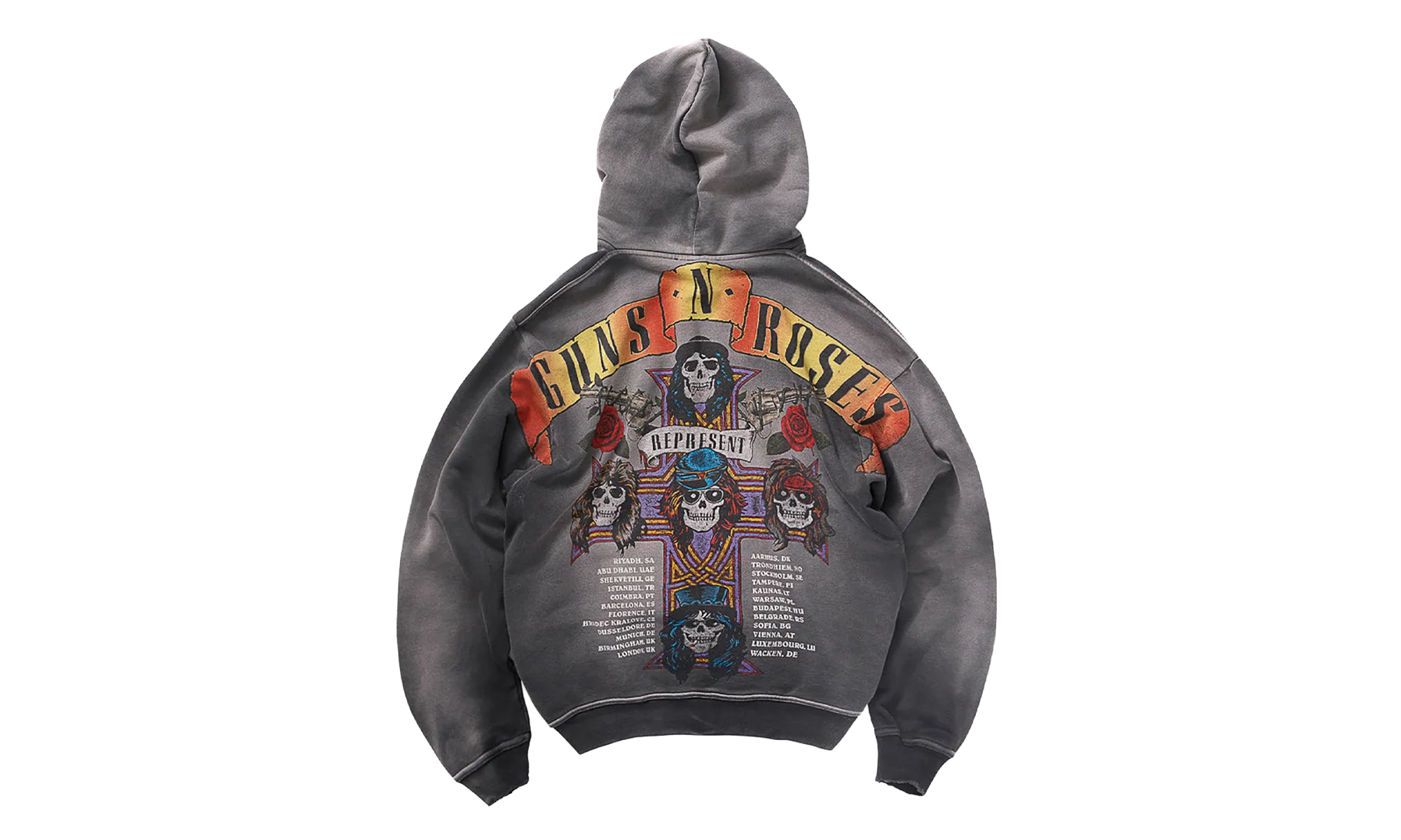 Guns N Roses Pullover Hoodie "Grey" MLM100758-04 - Image 2