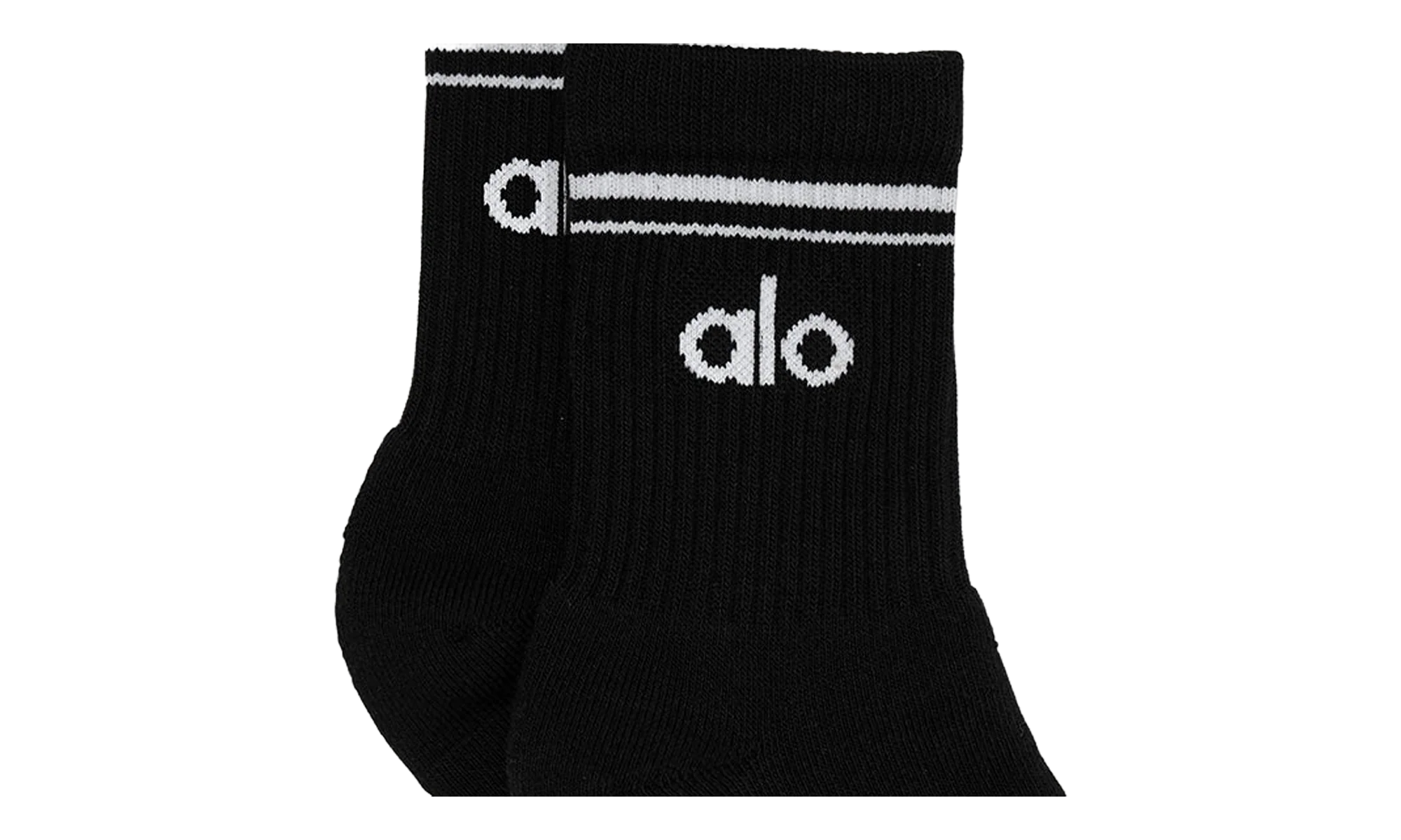 Half-Crew Throwback Sock "Black / White" ALO02 - Image 2
