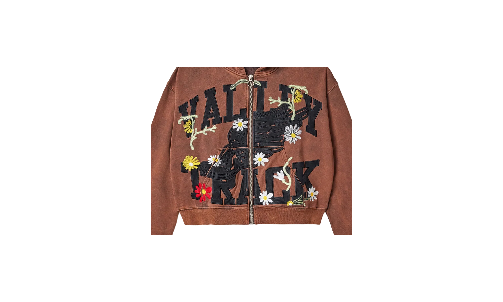 HARMONY GARDEN ZIP UP HOODIE "BROWN" UNGTKD3Z - Image 2