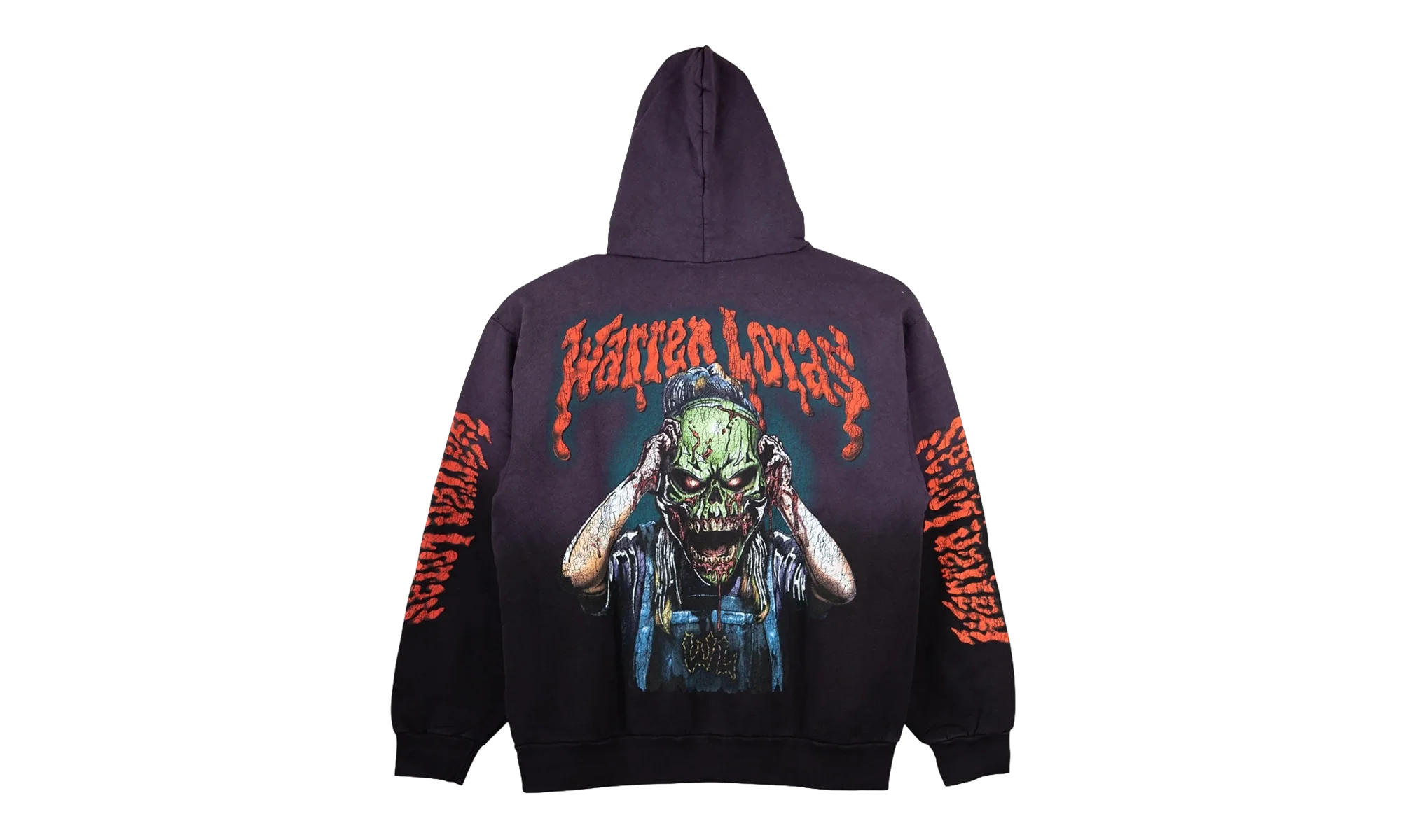 Haunted Mask Hooded Sweatshirt "Purple" 201PS0441238 - Image 2